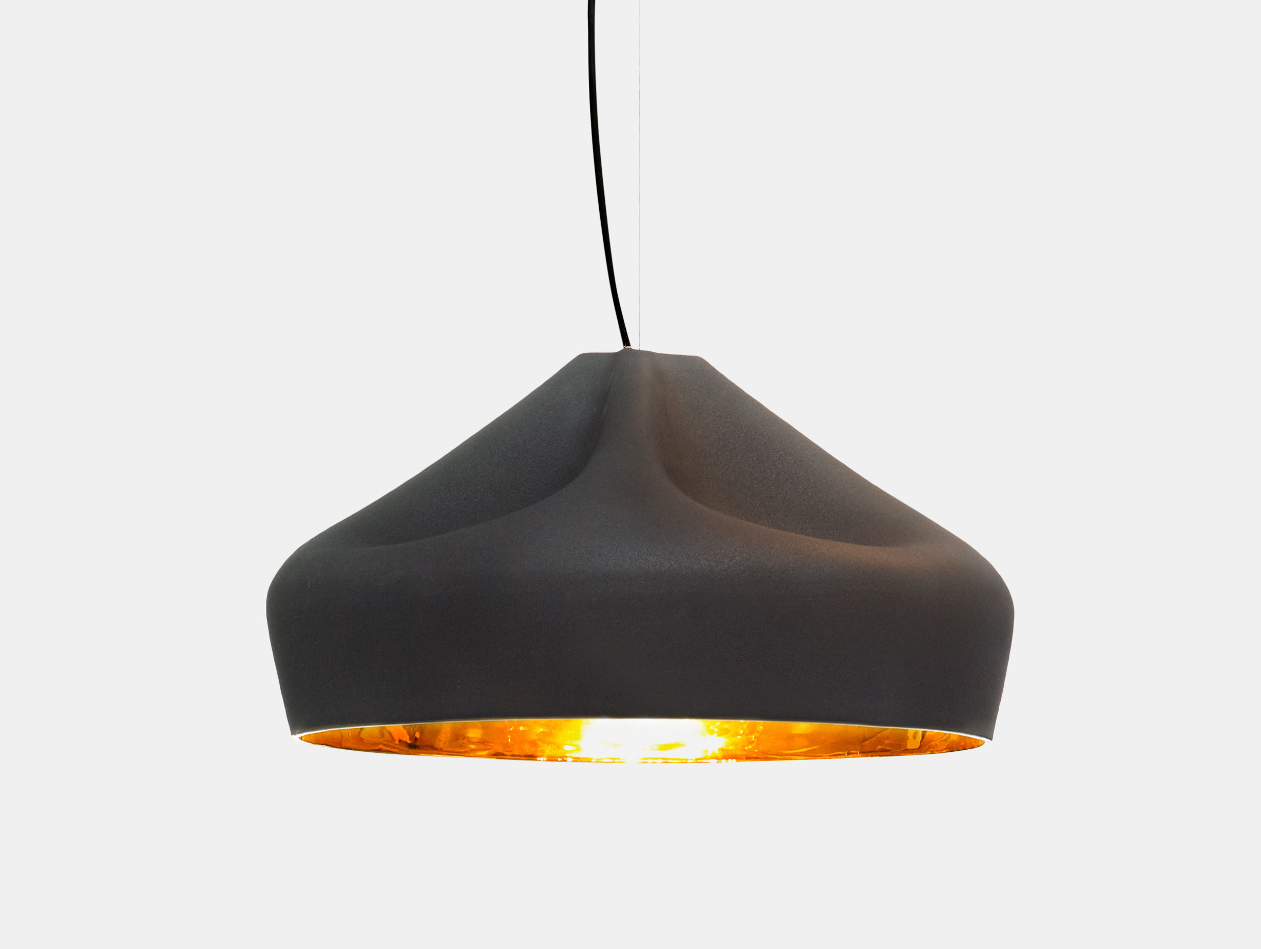 Marset Pleat Box 47 Led Pendant Light Black Gold Xavier Manosa Mashallah