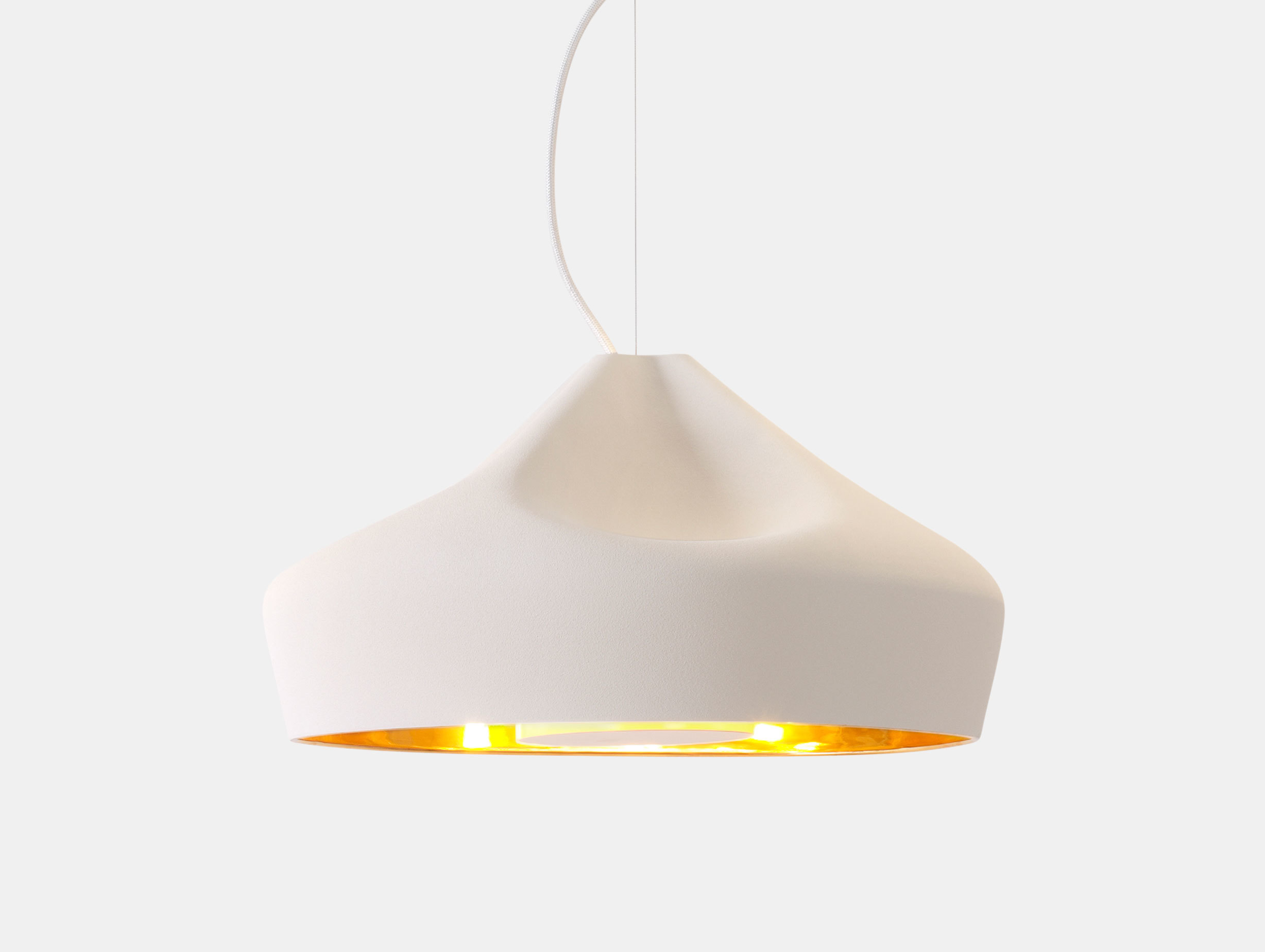 Marset Pleat Box 47 Led Pendant Light White Gold Xavier Manosa Mashallah