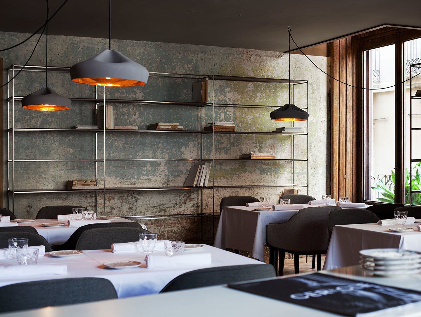 Marset Pleat Box Pendant Lights Restaurant Xavier Manosa Mashallah