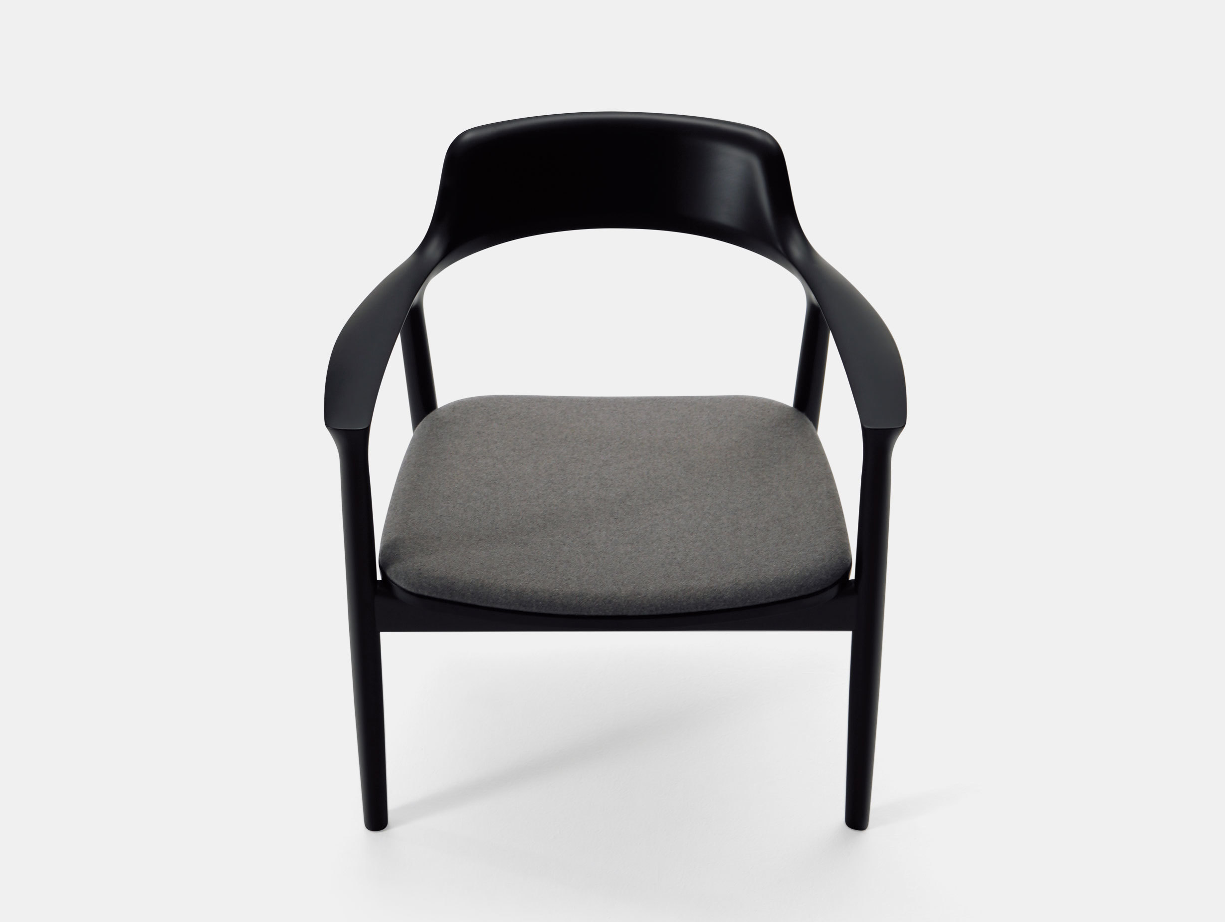 Maruni Hiroshima Lounge Chair Beech Black Naoto Fukasawa