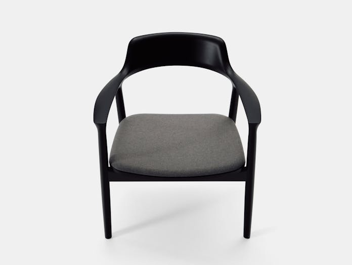 Maruni Hiroshima Lounge Chair Beech Black Naoto Fukasawa