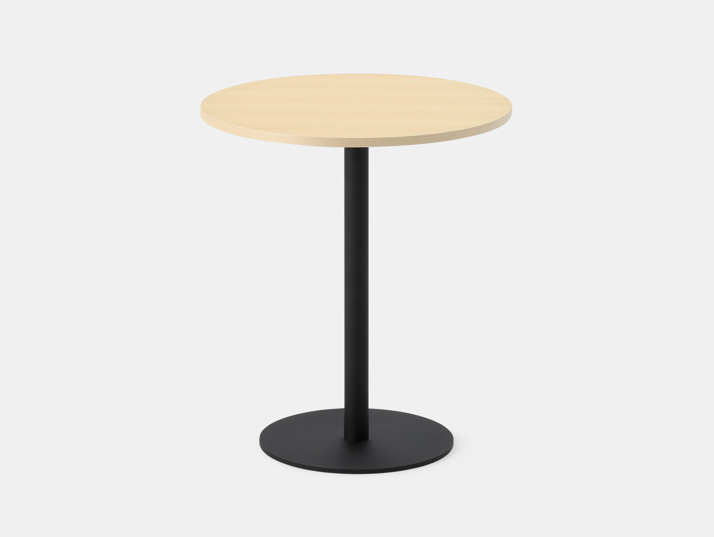 Maruni T O Round Table Maple Black Jasper Morrison