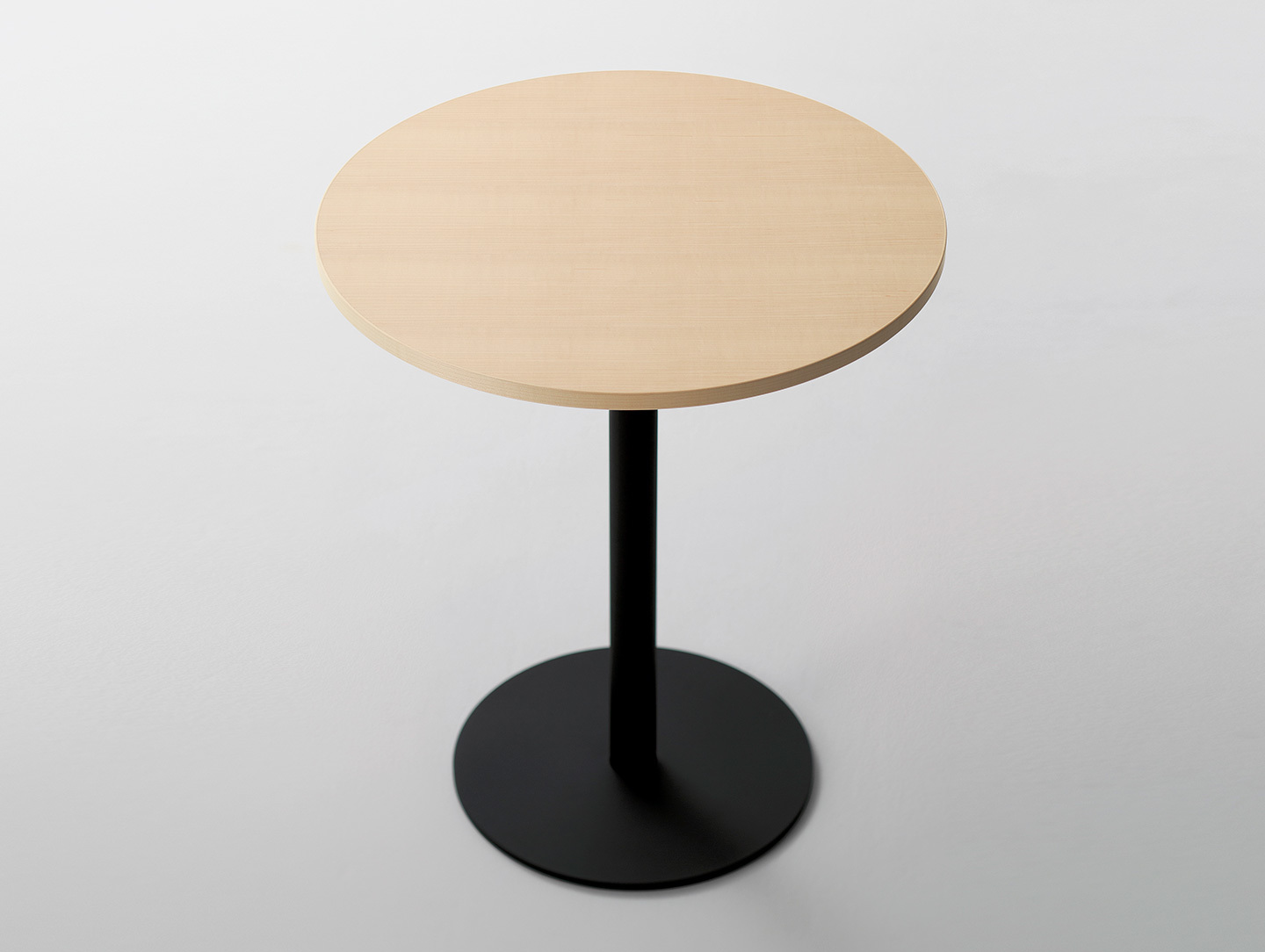 Maruni T O Round Table Maple Top Black Jasper Morrison