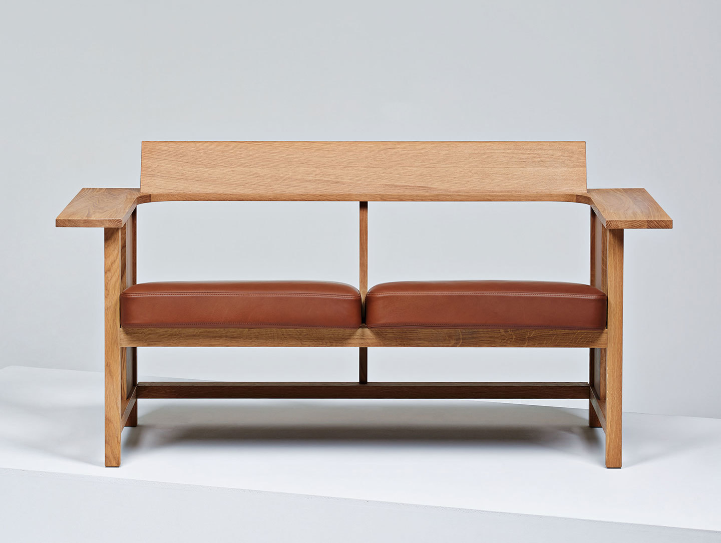 Mattiazzi Clerici 2 Seater Lounge Chair Oak With Cushions 2 Konstantin Grcic