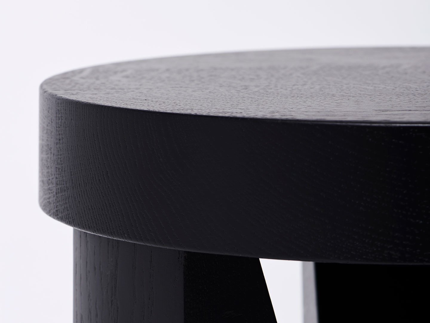 Mattiazzi Cugino Stool Table Oak Black Detail Konstantin Grcic