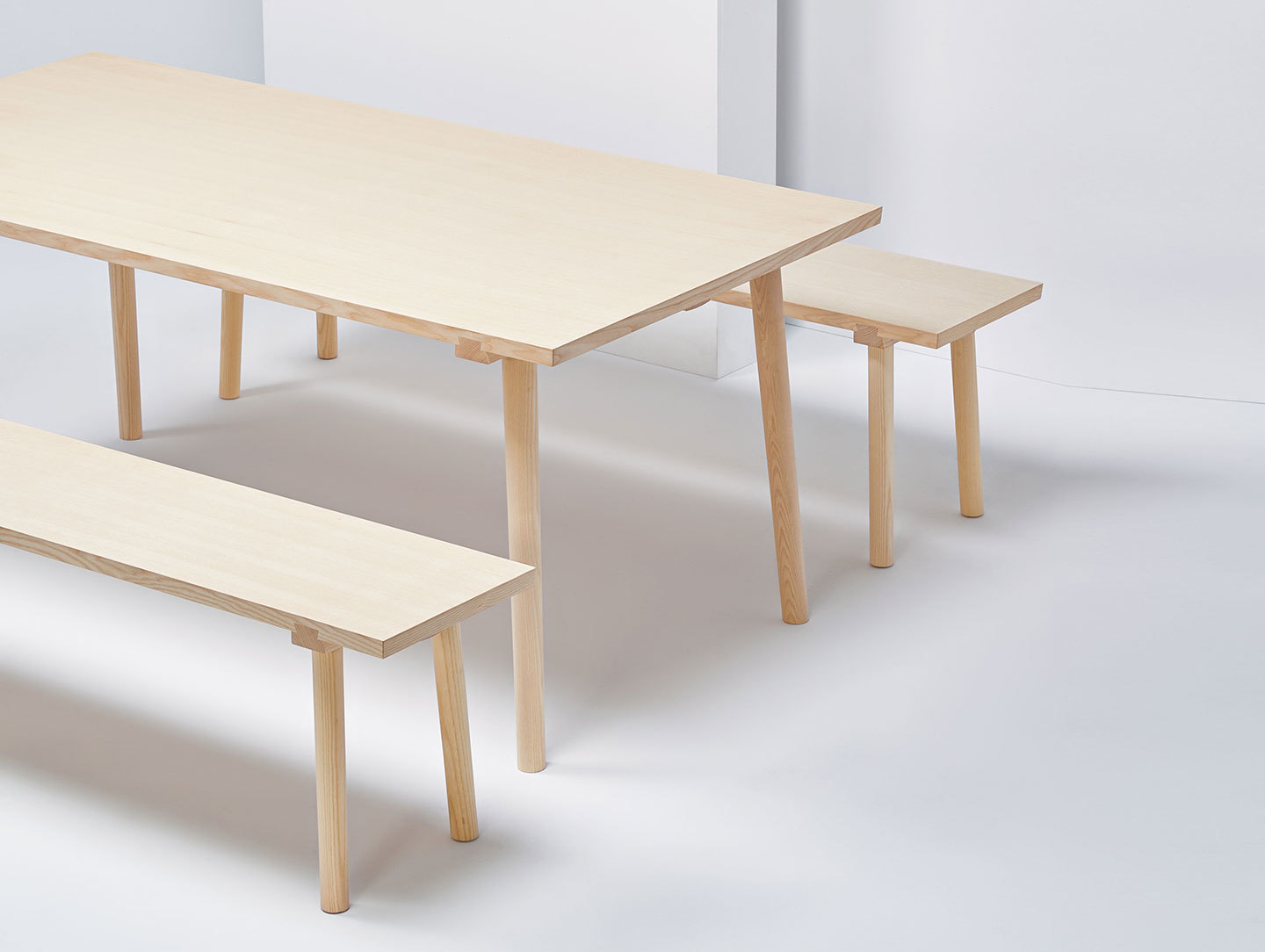 Mattiazzi Facile Benches And Table Ash Lambl Homburger Meyer
