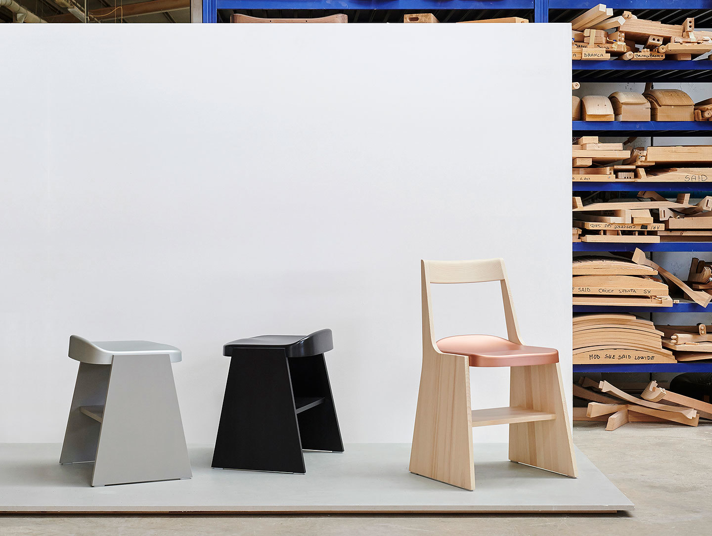 Mattiazzi Fronda Chair And Stools Sam Hecht Kim Colin