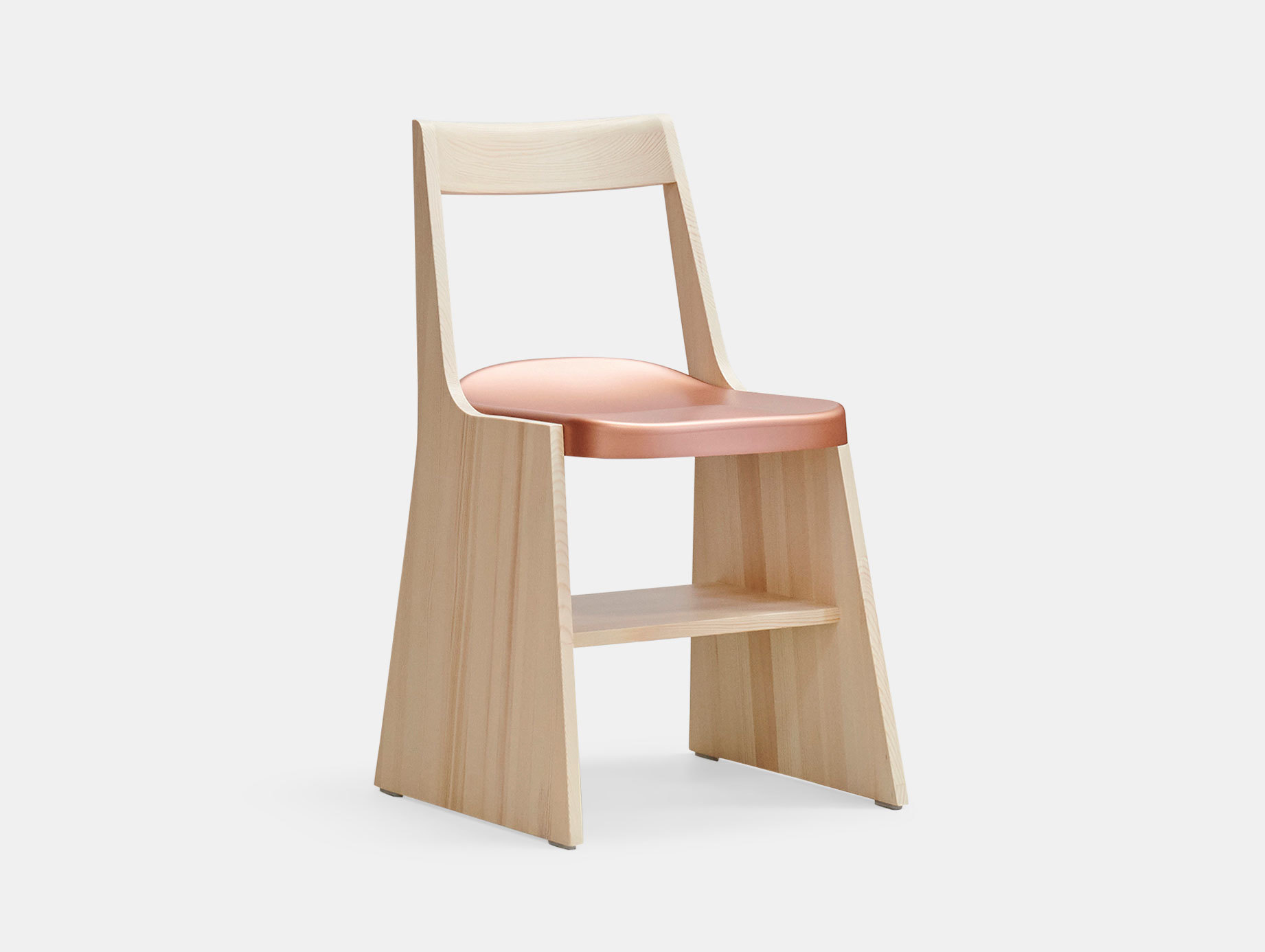 Mattiazzi Fronda Chair Pine Copper Seat Sam Hecht Kim Colin