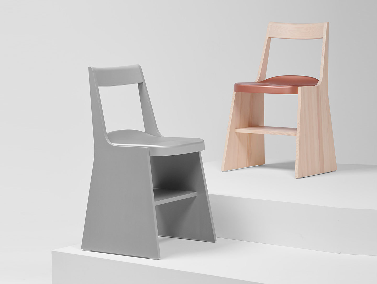 Mattiazzi Fronda Chair Silver Pine Copper Sam Hecht Kim Colin