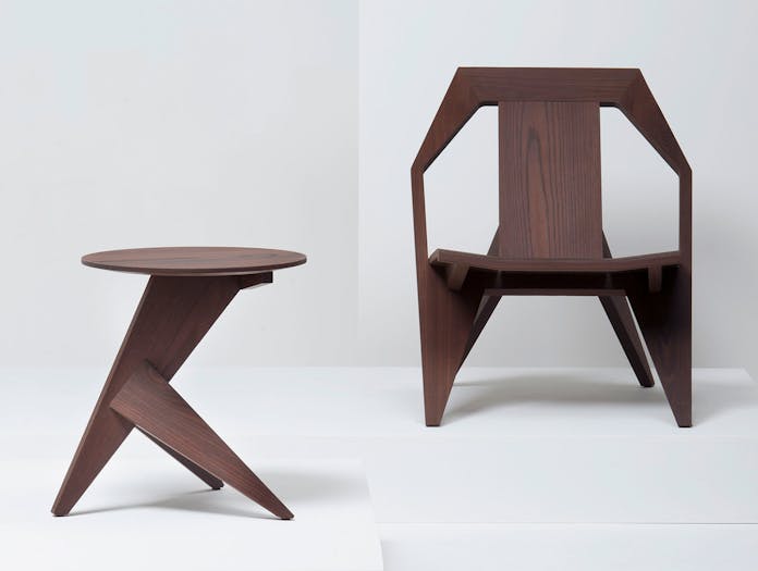 Mattiazzi Medici Lounge Chair Table Oiled Thermo Ash Konstantin Grcic