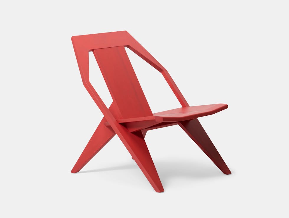 Mattiazzi Medici Lounge Chair Red Ash Konstantin Grcic