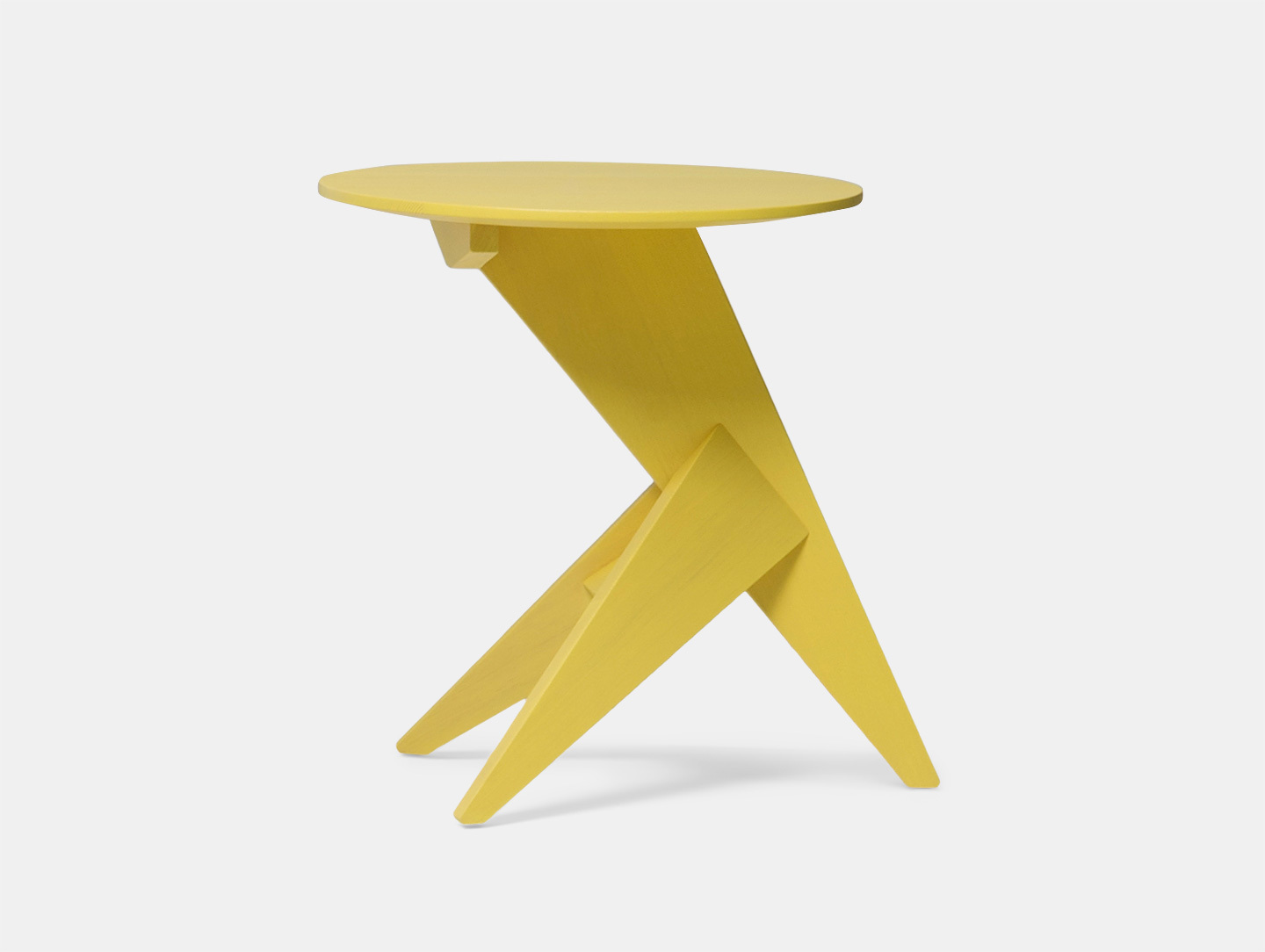 Mattiazzi Medici Side Table Yellow Ash Konstantin Grcic