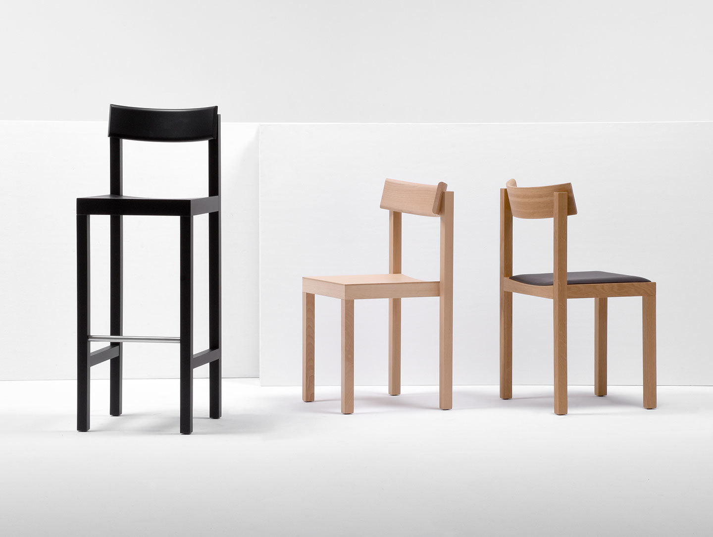 Mattiazzi Primo Bar Stool Black Beech Primo Chairs Konstantin Grcic