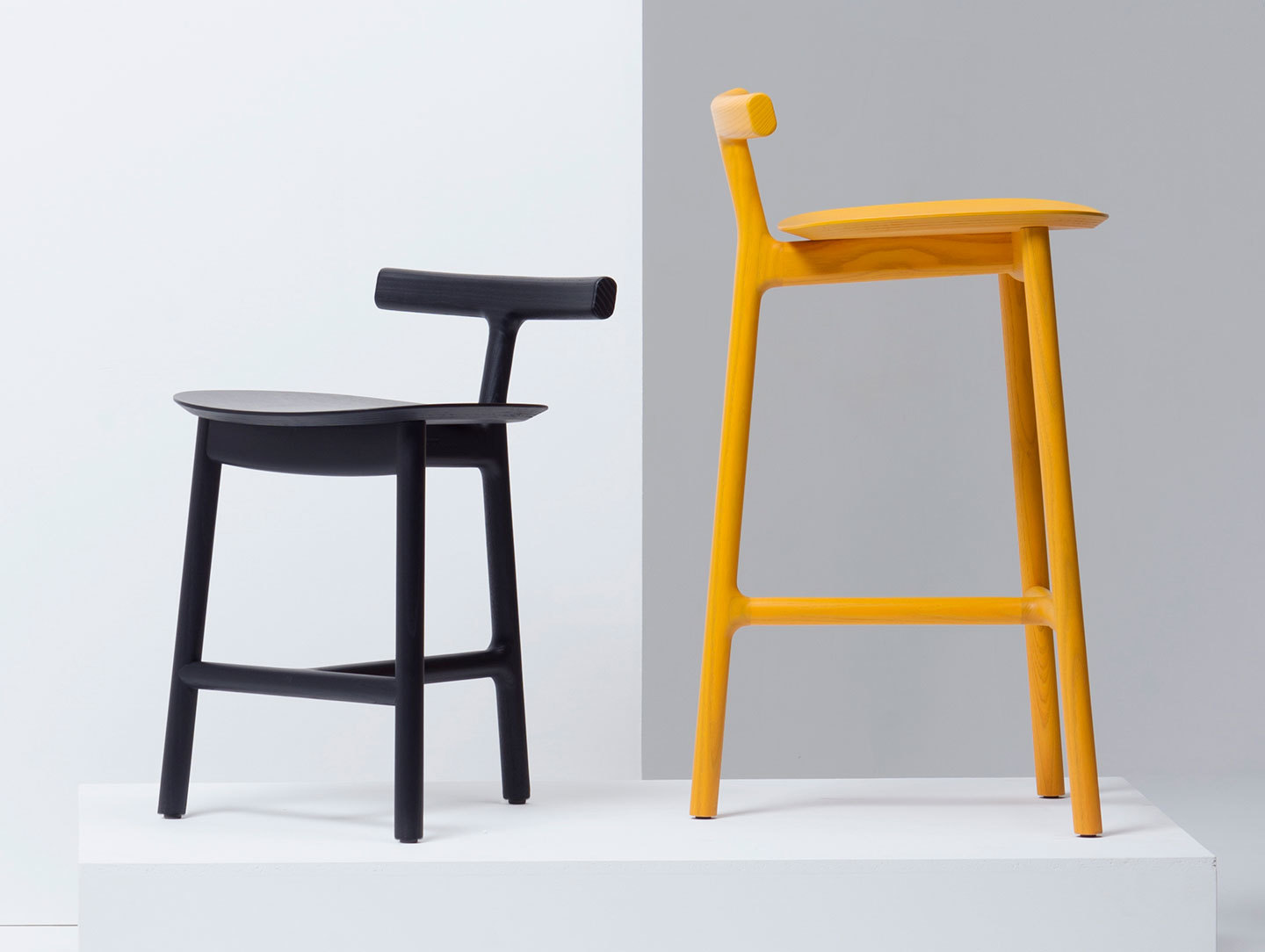 Mattiazzi Radice Chair And Stool Ash Sam Hecht Kim Colin