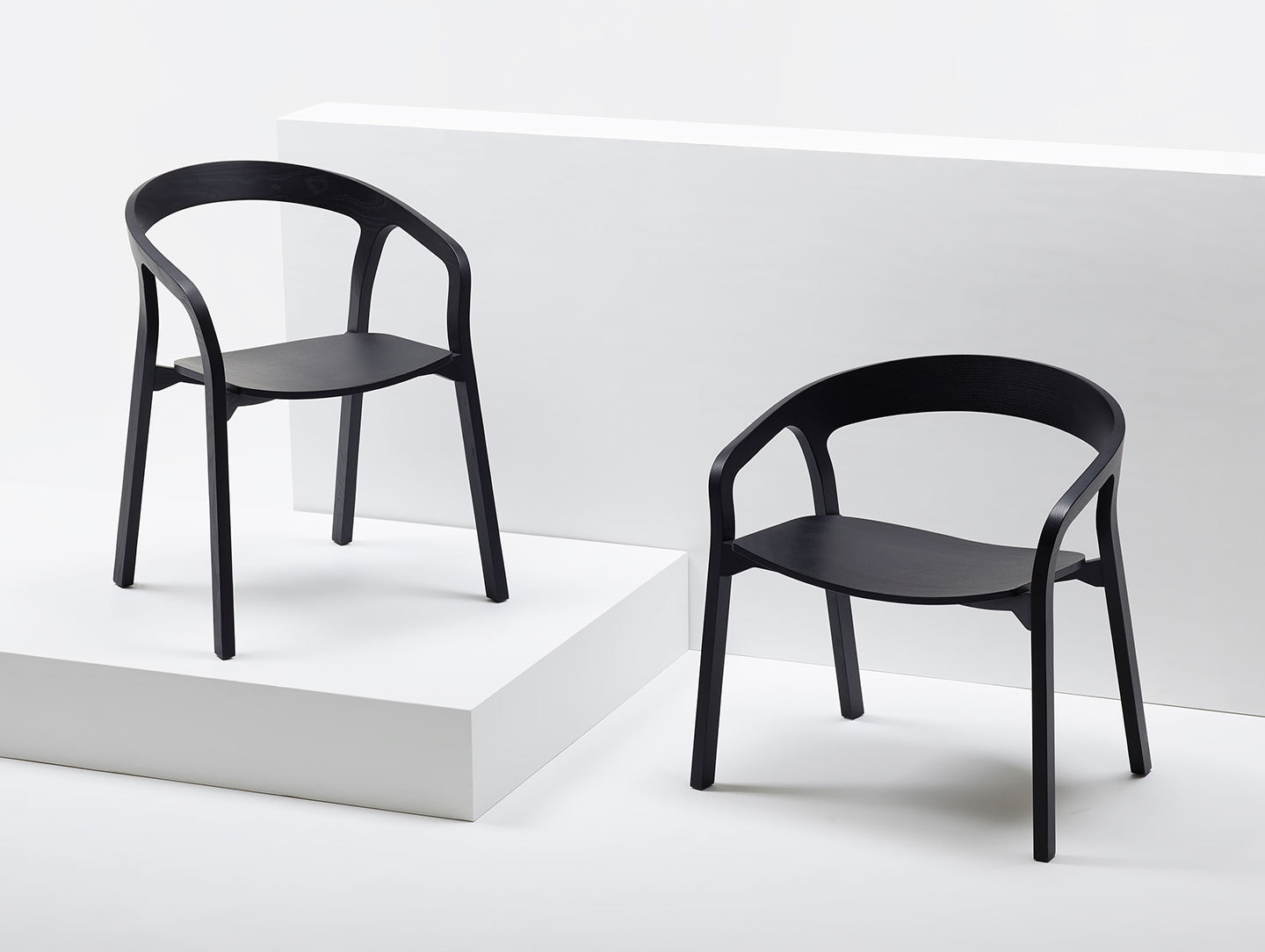 Mattiazzi She Said Chair Lounge Chair Black Ash Studio Nitzan Cohen