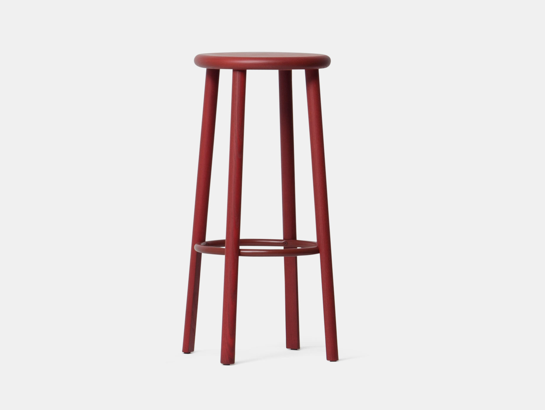 Mattiazzi Solo Stool Red Studio Nitzan Cohen