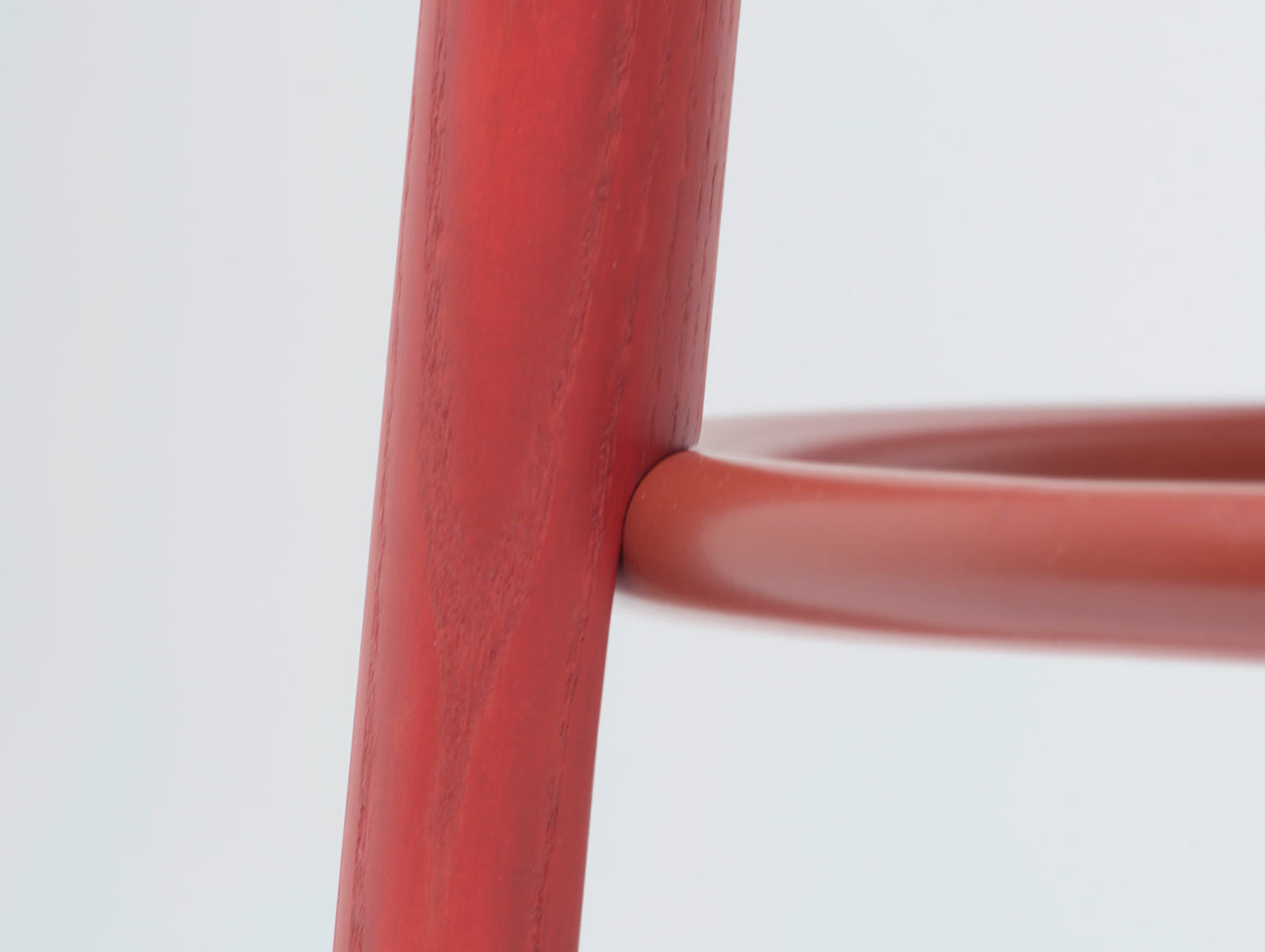 Mattiazzi Solo Stool Red Detail Studio Nitzan Cohen