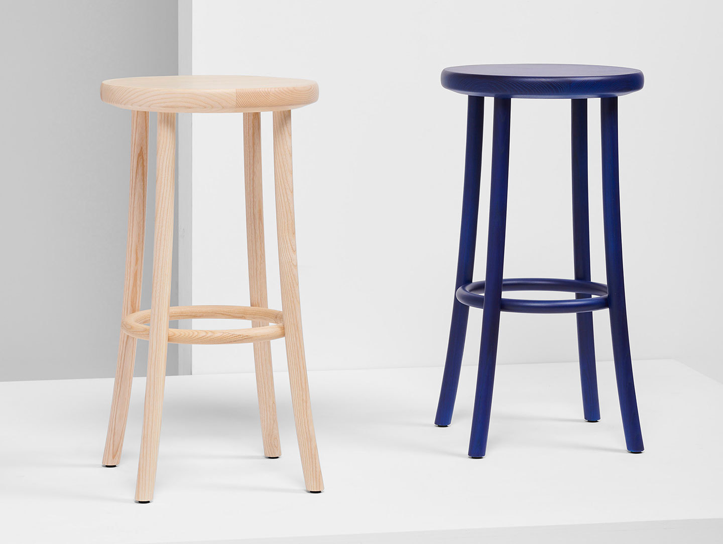 Mattiazzi Zampa High Stool Ash Blue Jasper Morrison