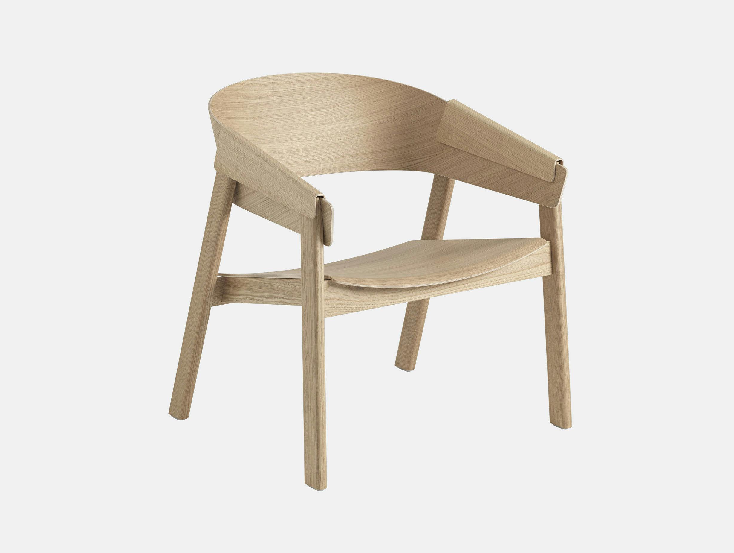 Muuto Cover Lounge Chair Wooden Seat Oak Thomas Bentzen