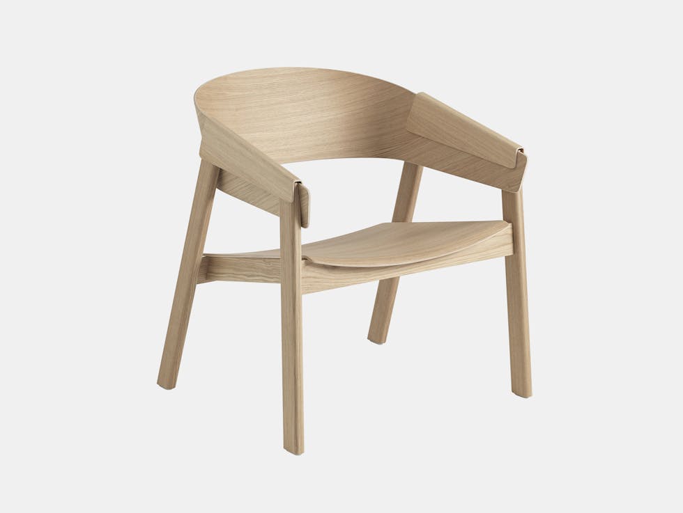 Muuto Cover Lounge Chair Wooden Seat Oak Thomas Bentzen