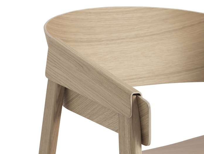Muuto Cover Lounge Chair Oak Detail