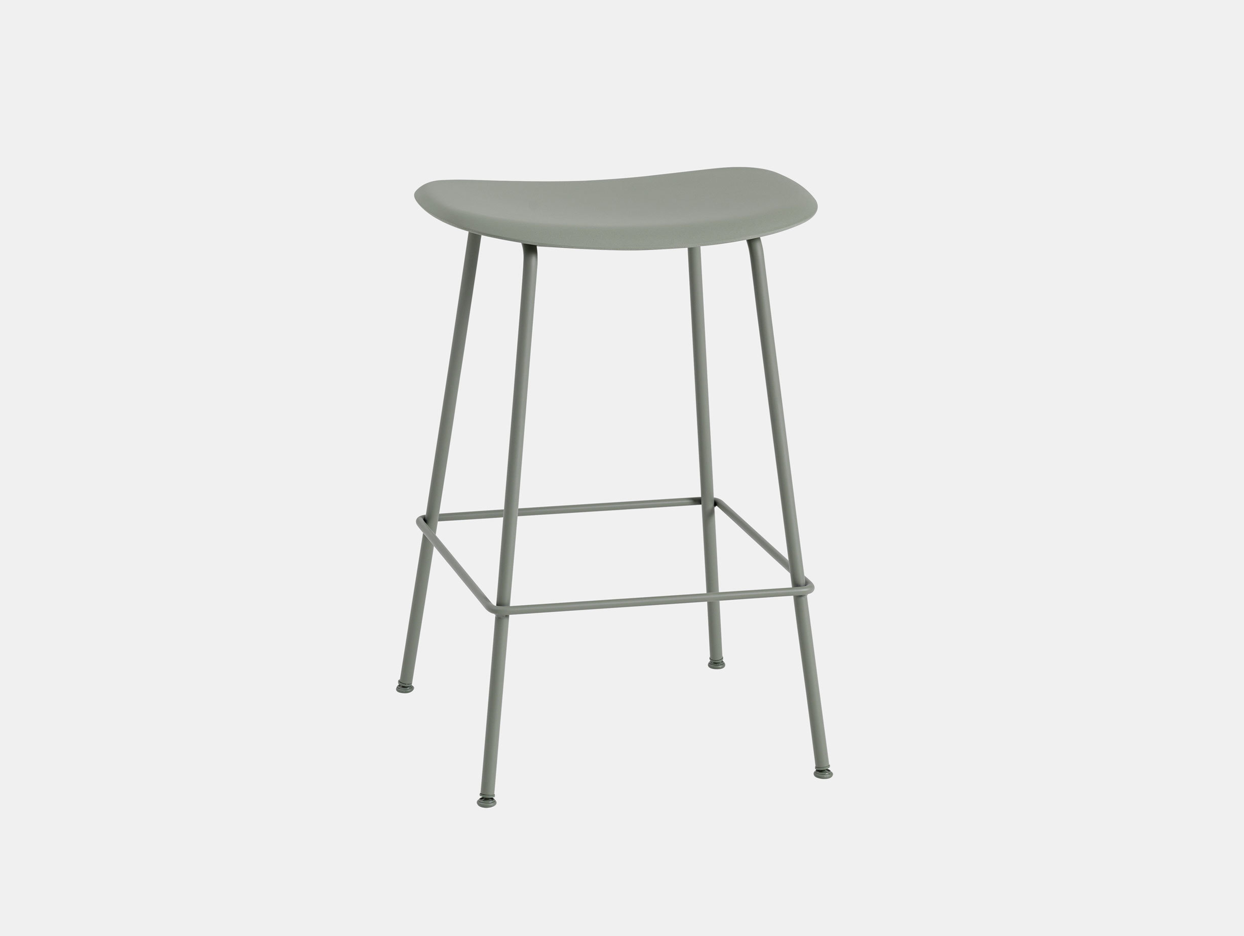 Muuto Fiber Barstool 65 Tubebase Green Iskos Berlin