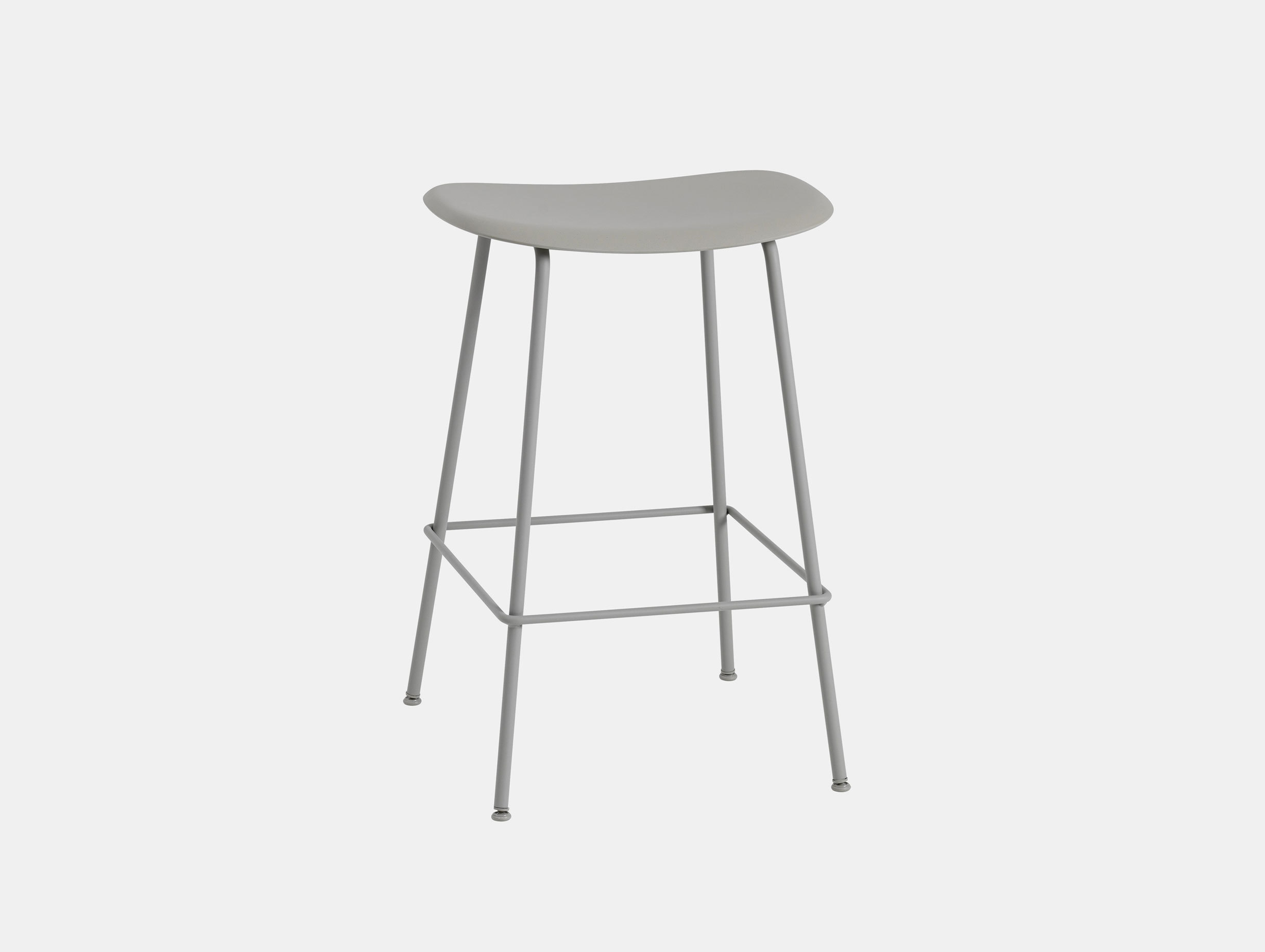 Muuto Fiber Barstool 65 Tubebase Grey Iskos Berlin