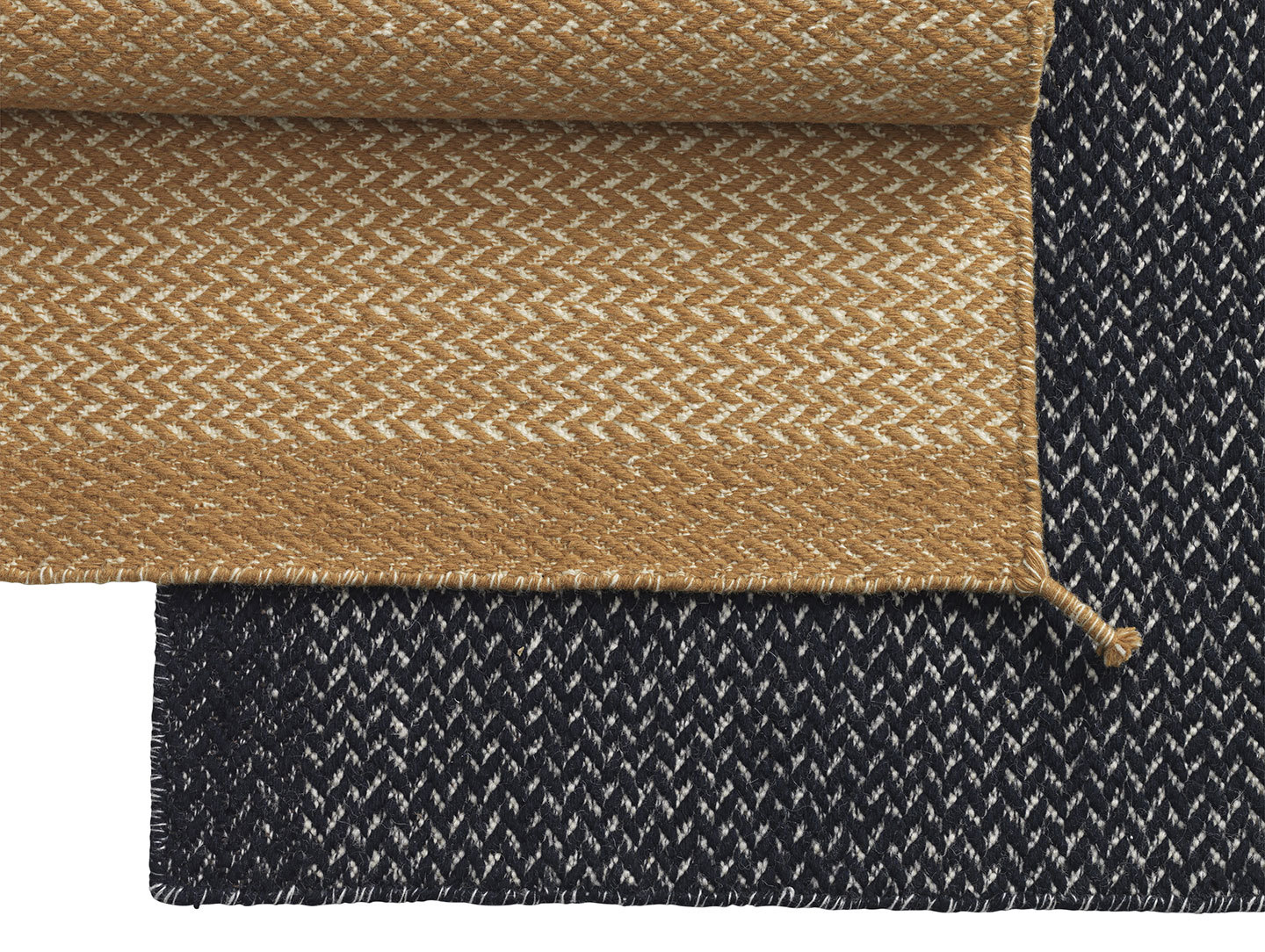 Muuto Ply Rug Midnight Blue Burnt Orange Margrethe Odgaard