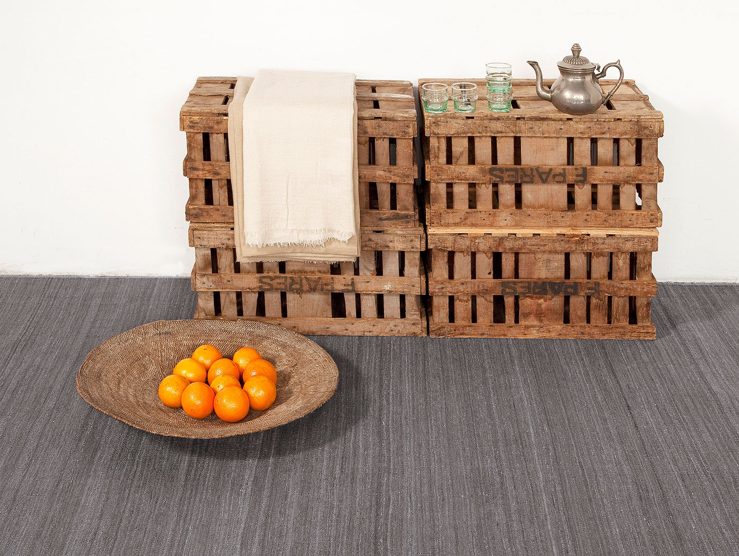 Nanimarquina Nomad Rug Grey Detail