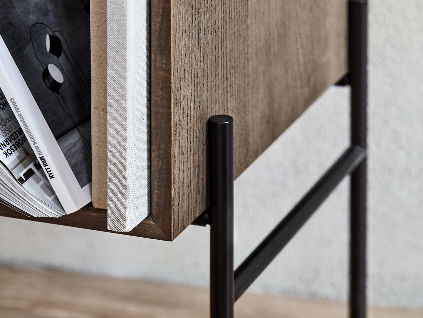 Northern Hifive Sideboard Leg Detail Smoked Oak Rudi Wulff