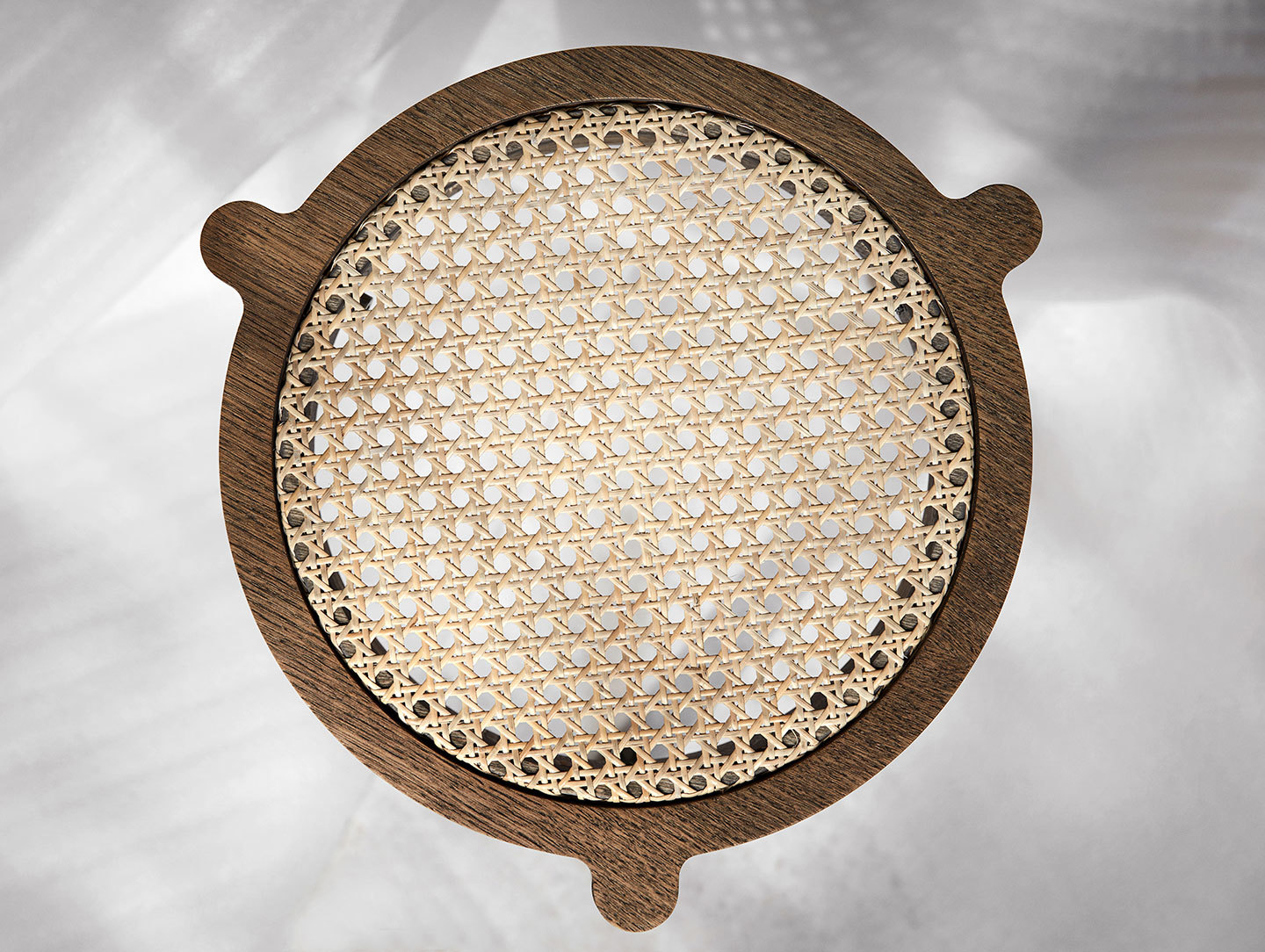 Northern Pal Stool Smoked Oak Cane Detail Sami Kallio