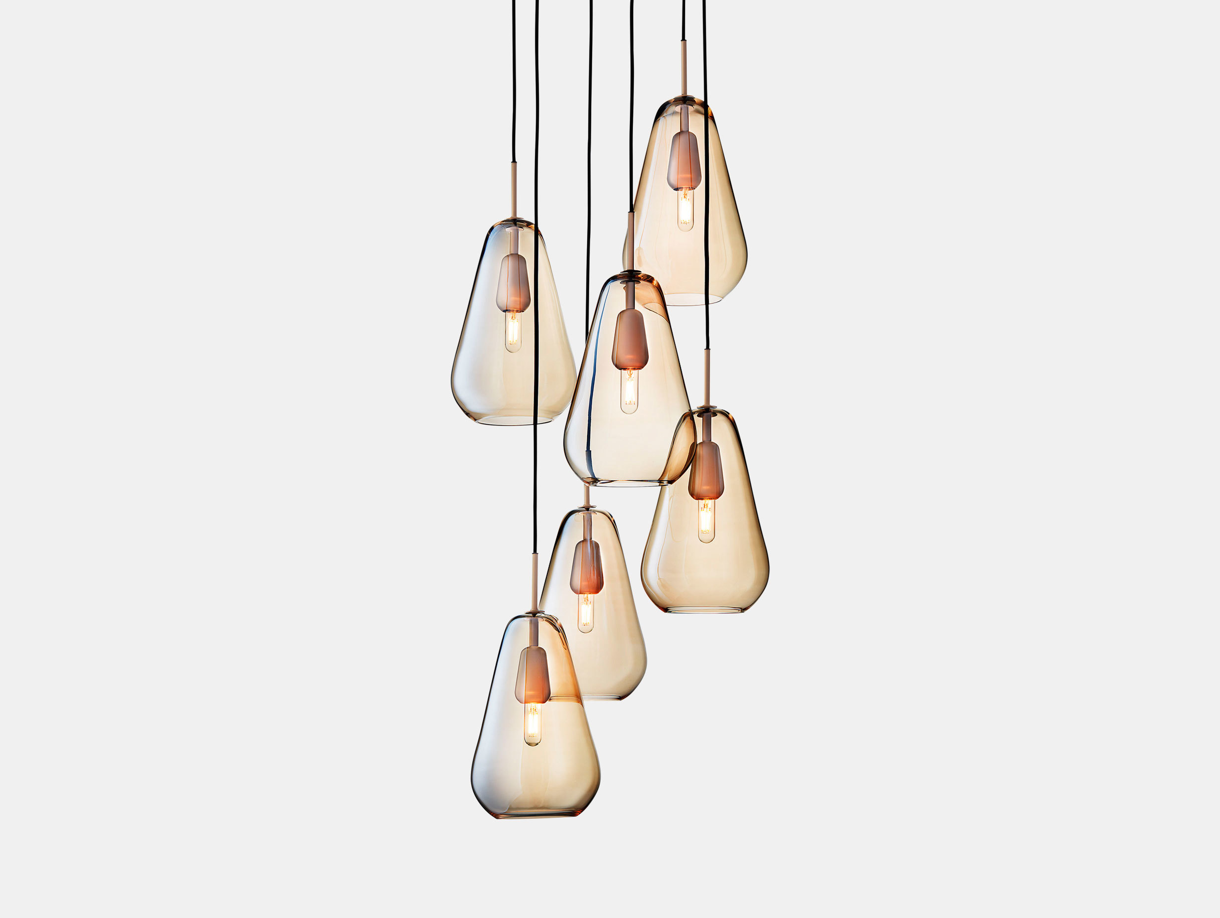 Nuura Anoli 6 Pendant Light Gold Sofie Refer