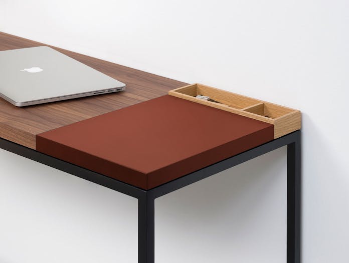 Pastoe Plato Walnut Desk With Sienna Section X02