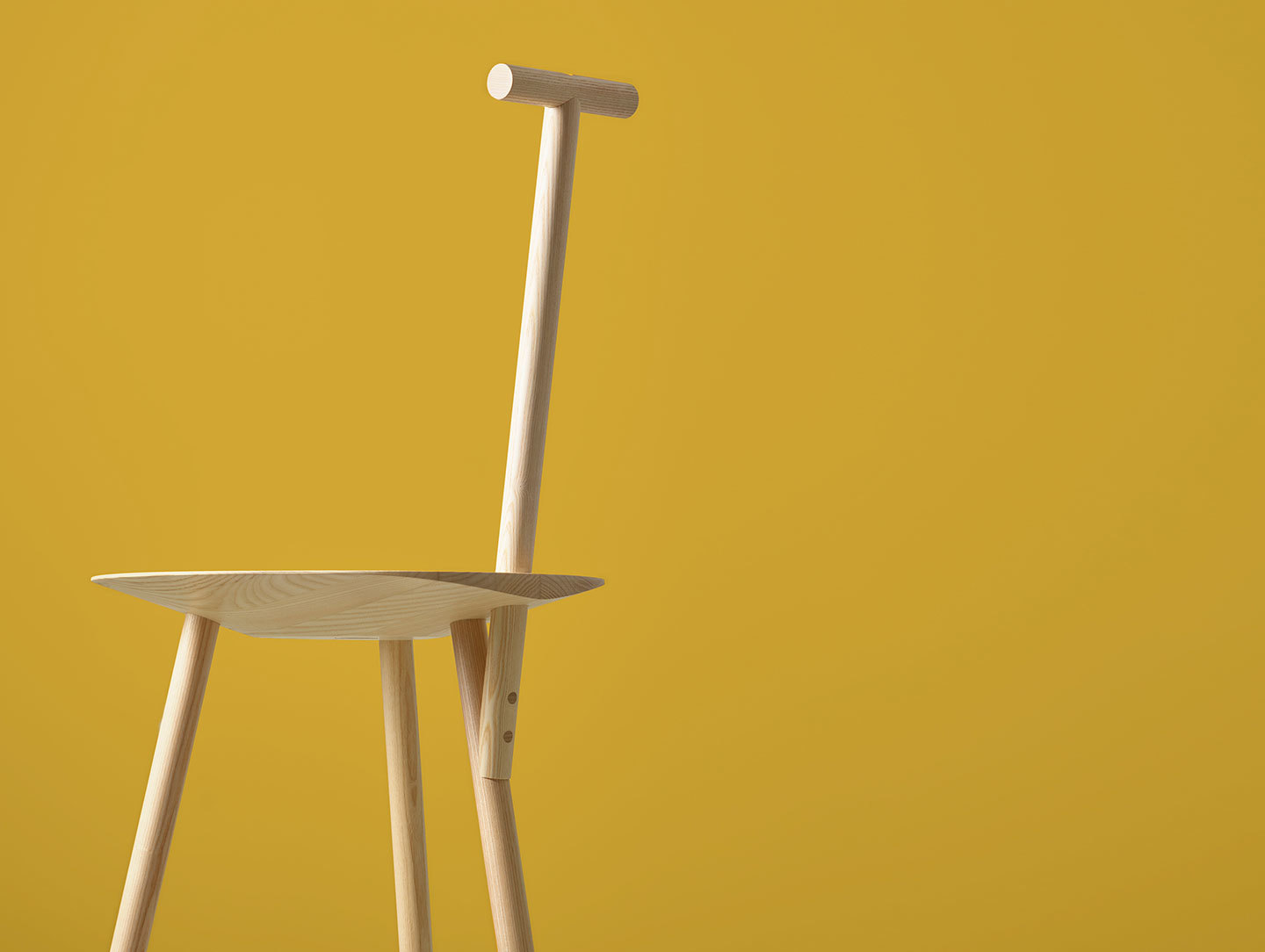 Please Wait To Be Seated Spade Chair Ash Detail