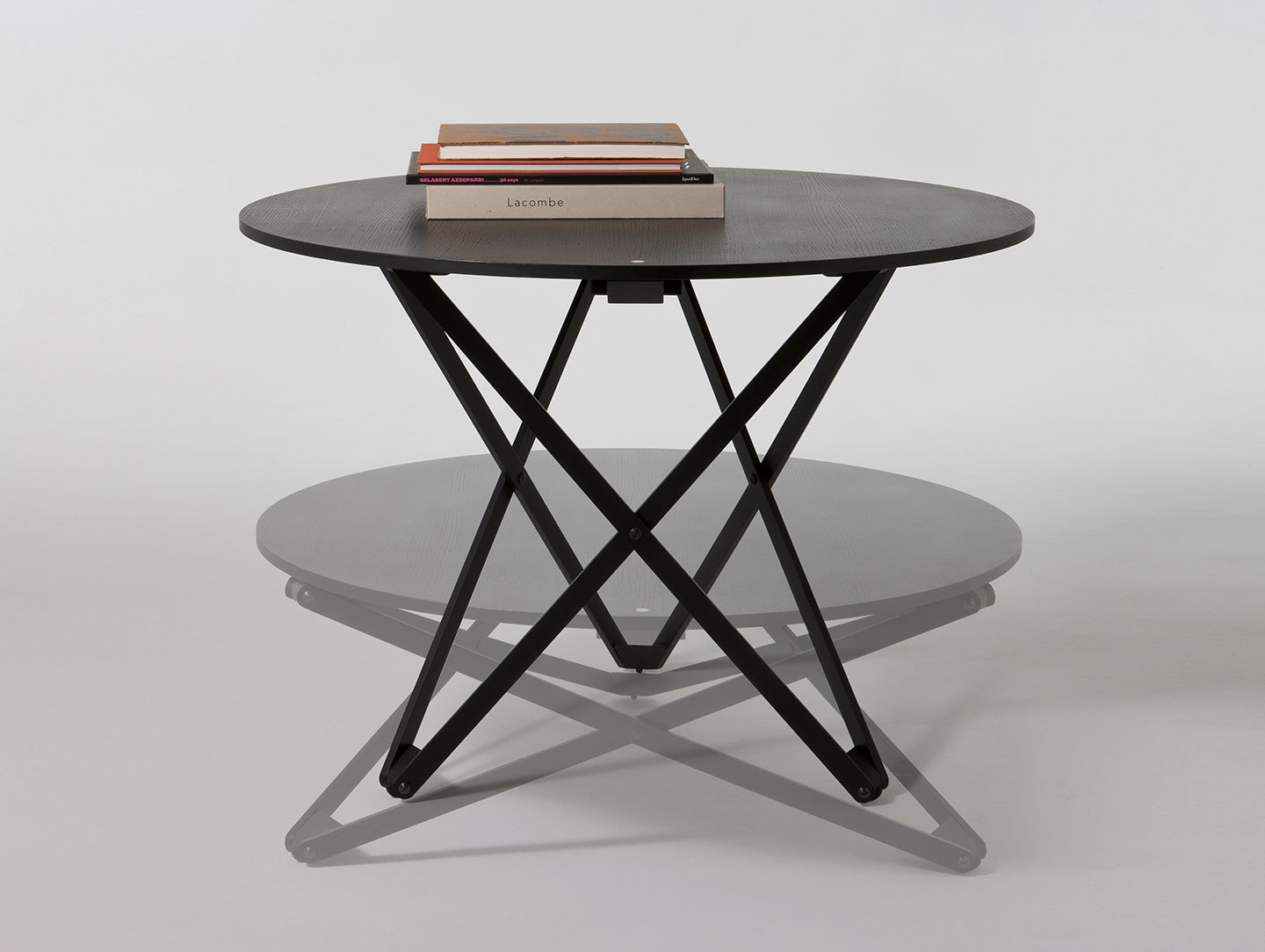 Santa And Cole Subeybaja Adjustable Table Black Oak Robert Heritage Roger Webb