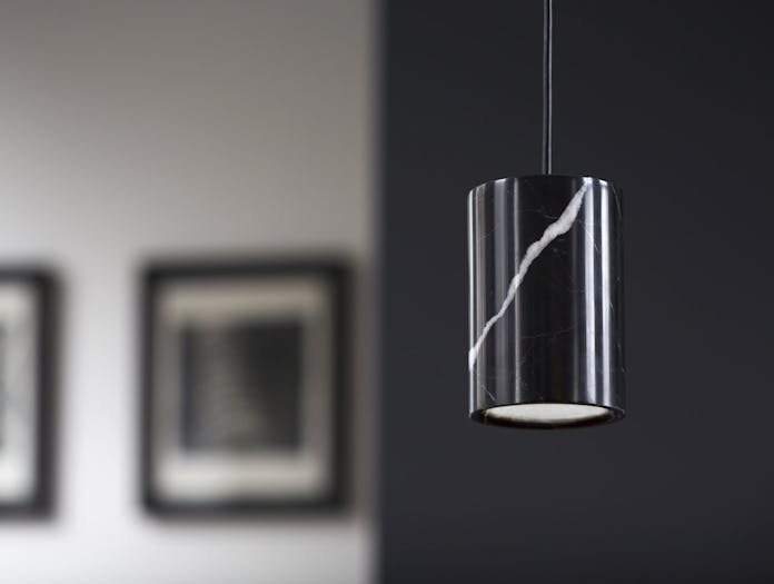 Terence Woodgate Solid Pendant Light Black Marble 2