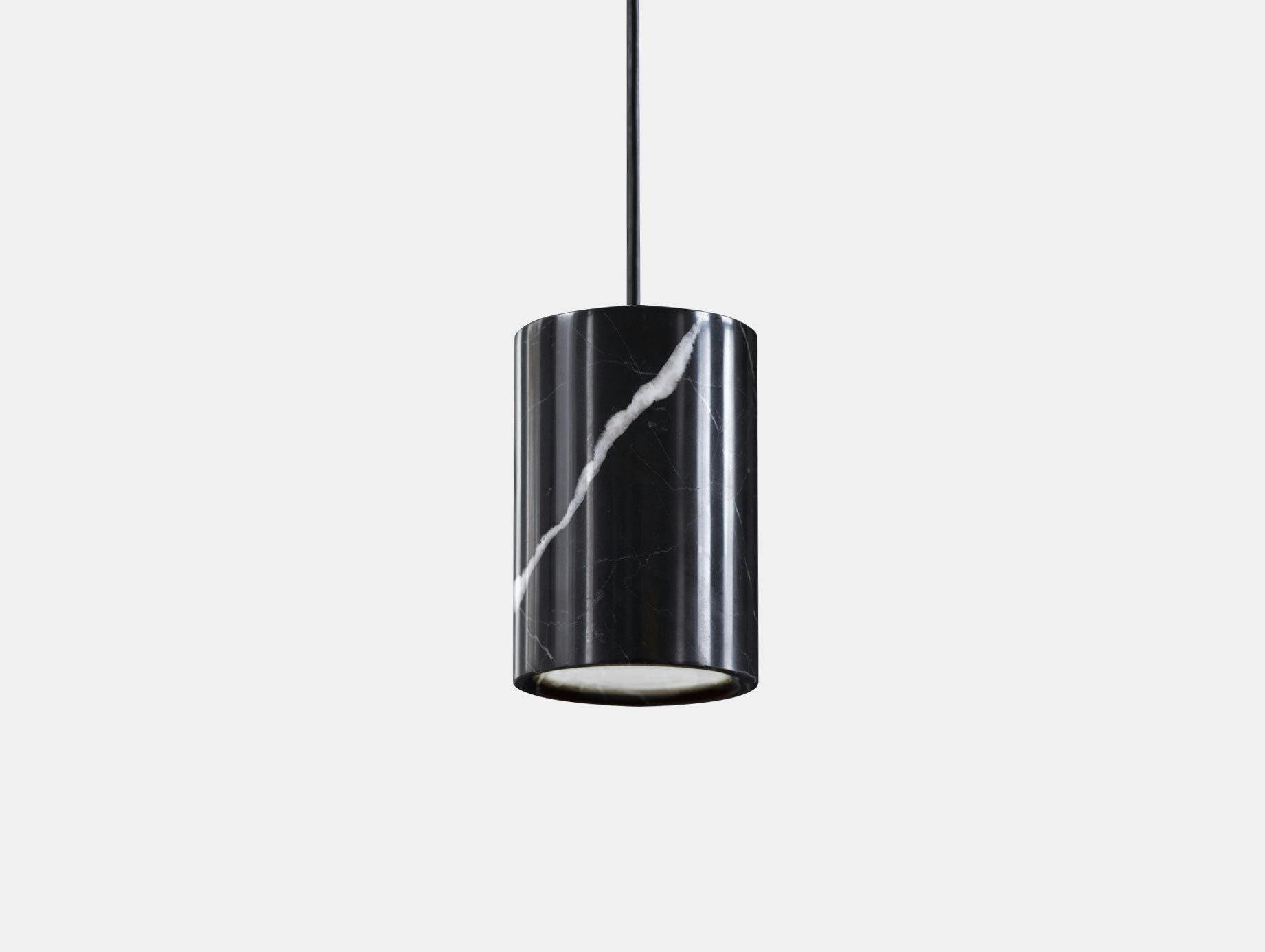 Terence Woodgate Solid Pendant Light Black Marble
