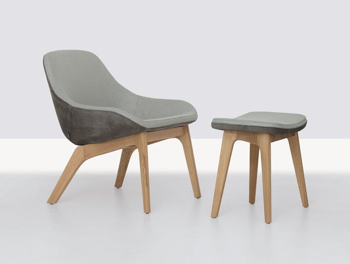 Zeitraum Morph Lounge Chair And Footstool Formstelle