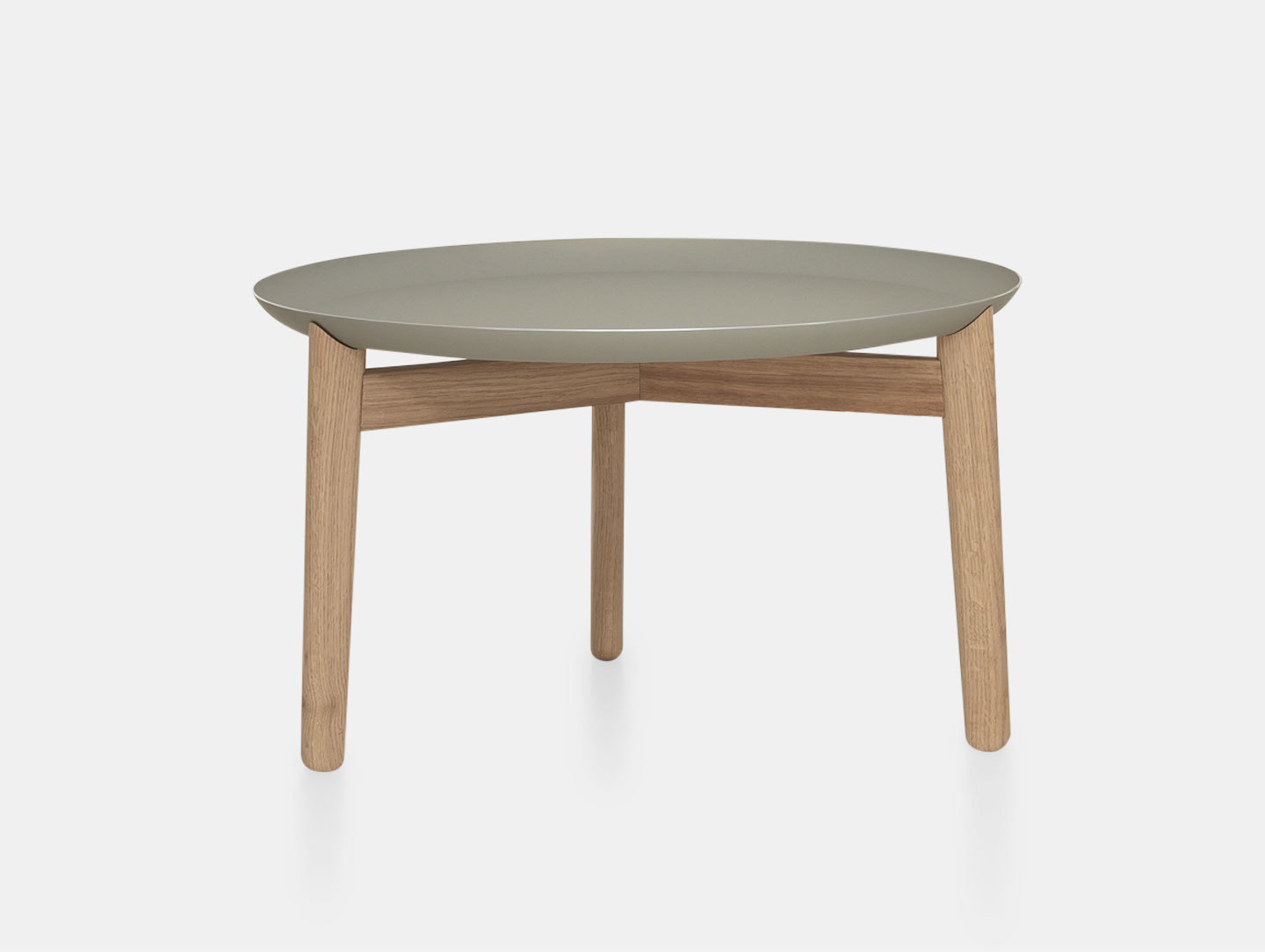 Zeitraum Plaisir Table Oak Grey Top Dia54 H32 Formstelle