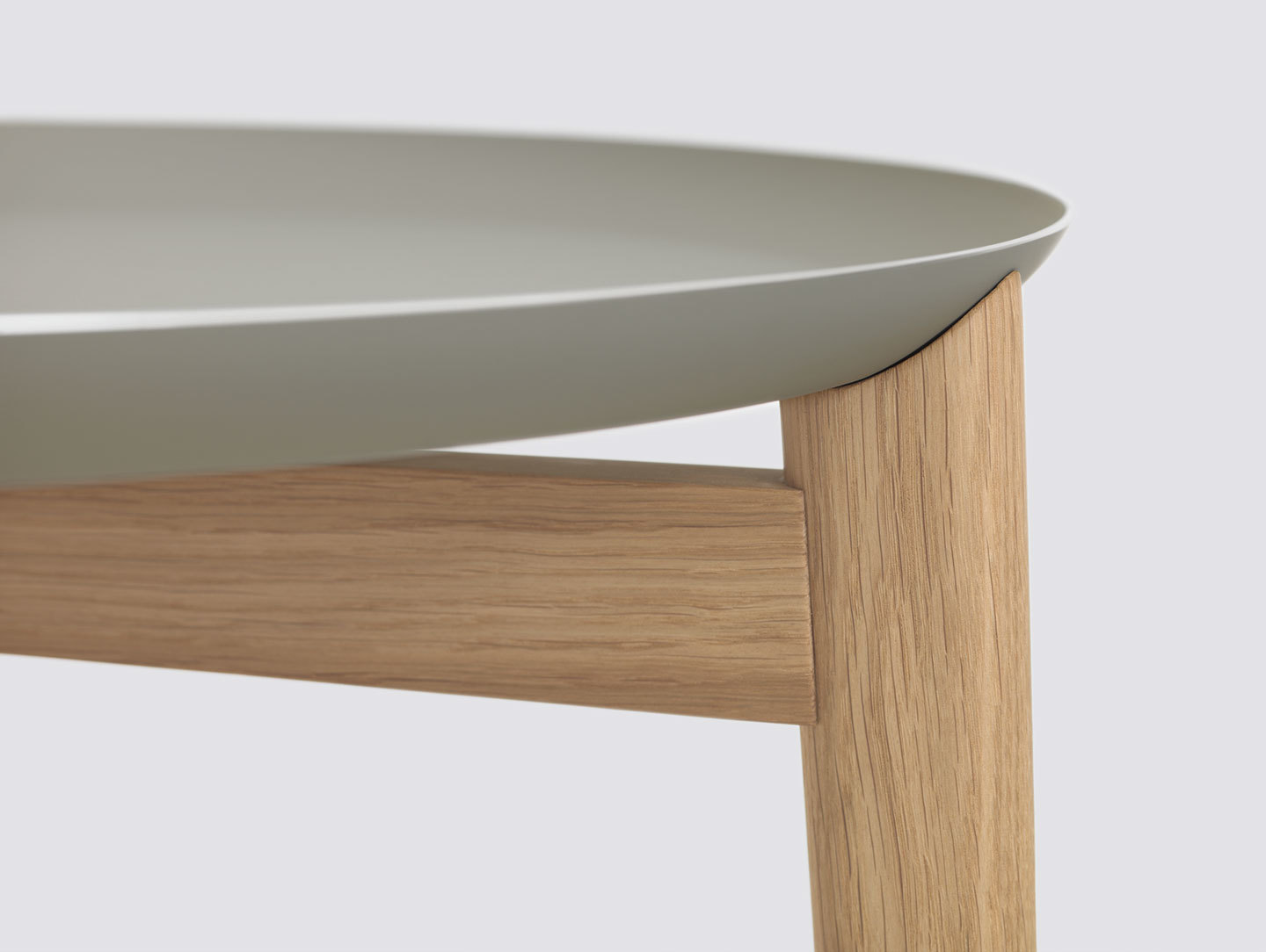 Zeitraum Plaisir Table Oak Pebble Grey Top Detail Formstelle