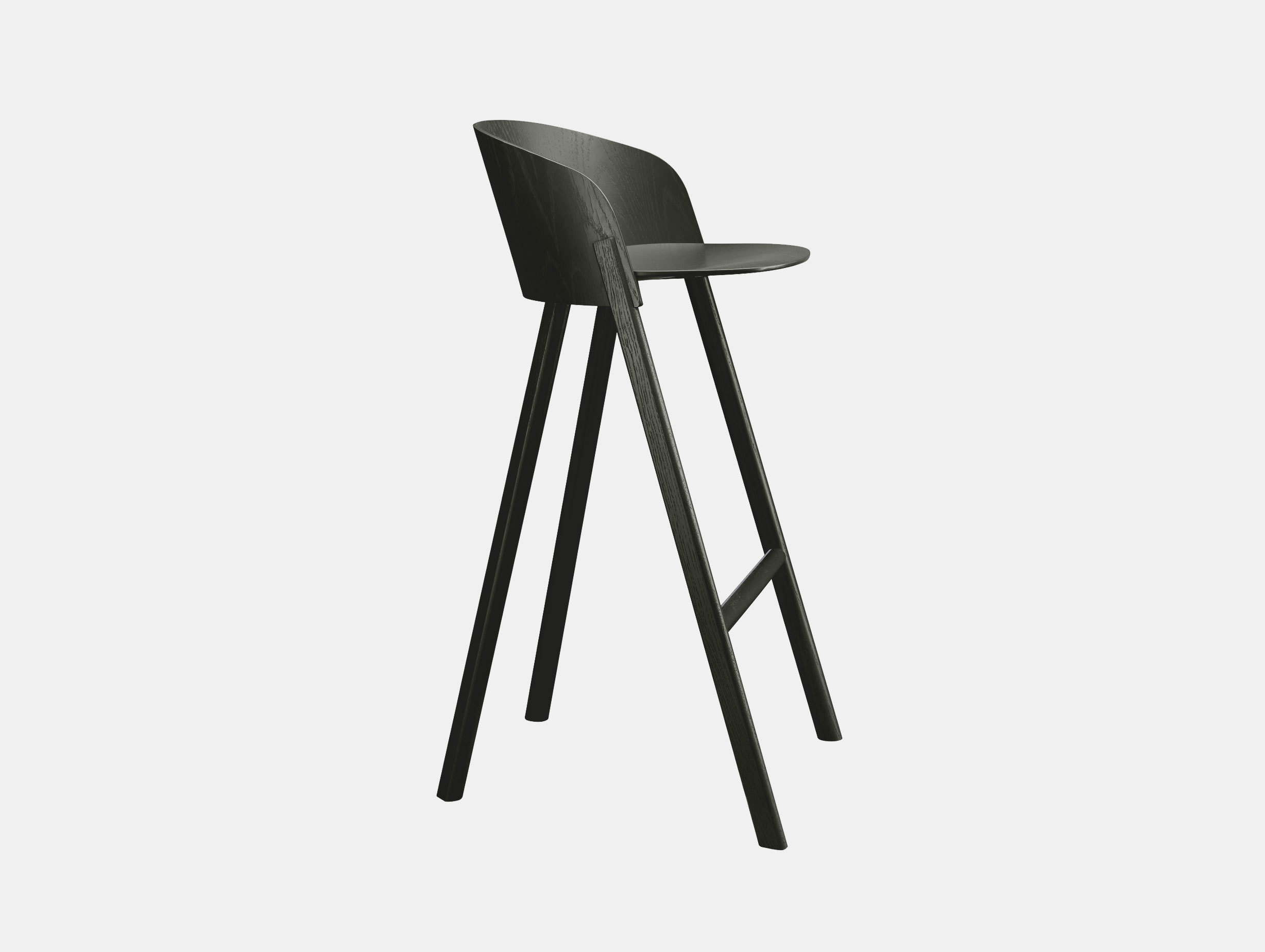 E15 Other Stool Black Stefan Diez