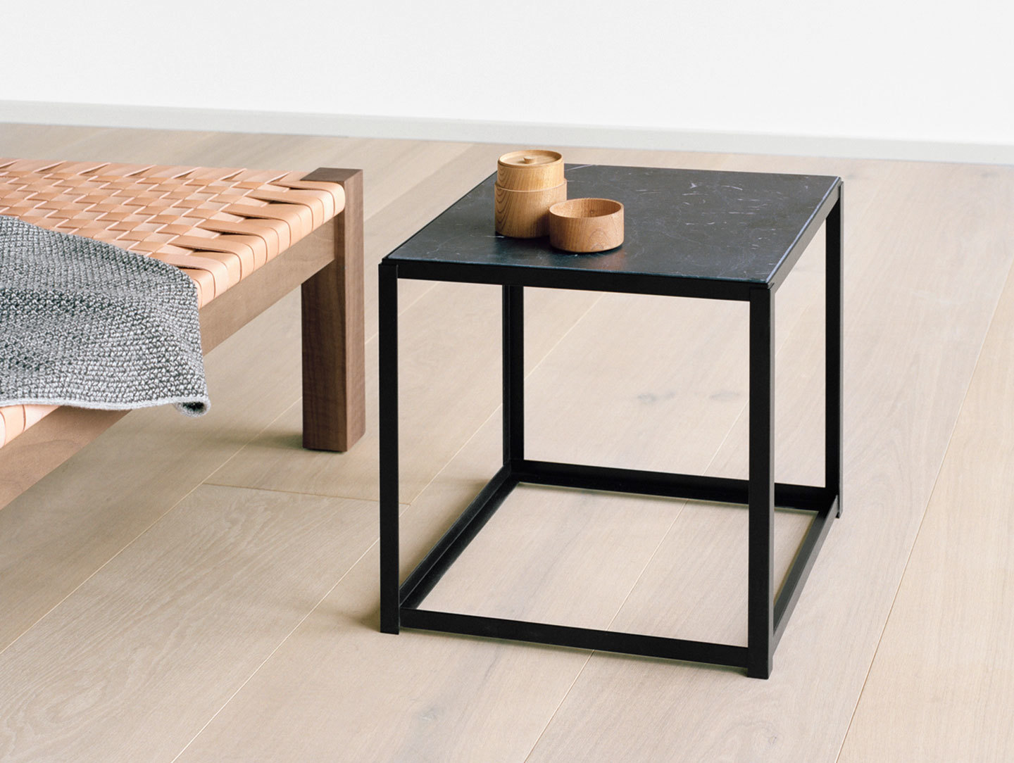 E15 Forty Forty Side Table Black Marble Ferdinand Kramer