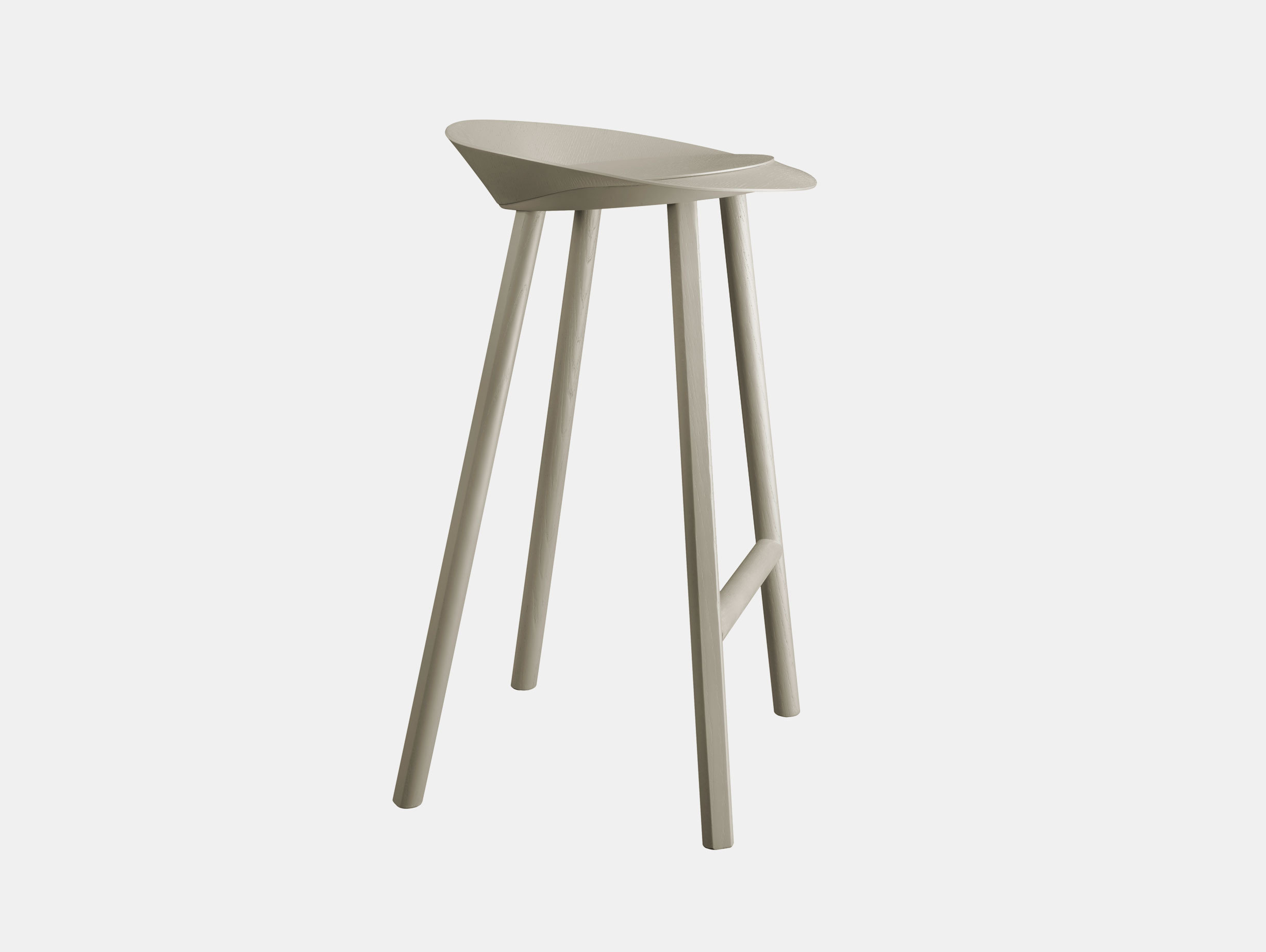 E15 Jean Stool Silk Grey Stefan Diez