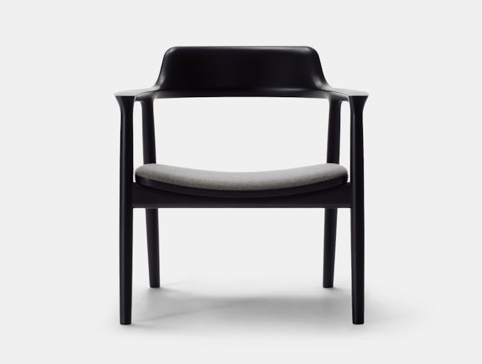 Maruni Hiroshima Lounge Chair Black Naoto Fukasawa