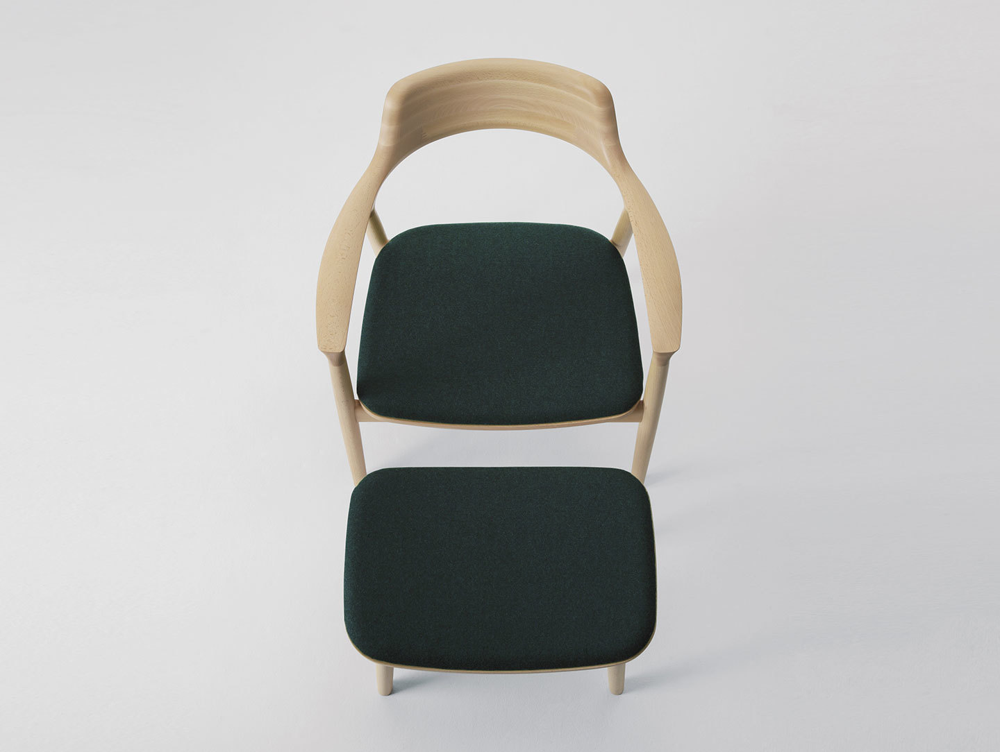 Maruni Hiroshima Lounge Chair Footstool Naoto Fukasawa