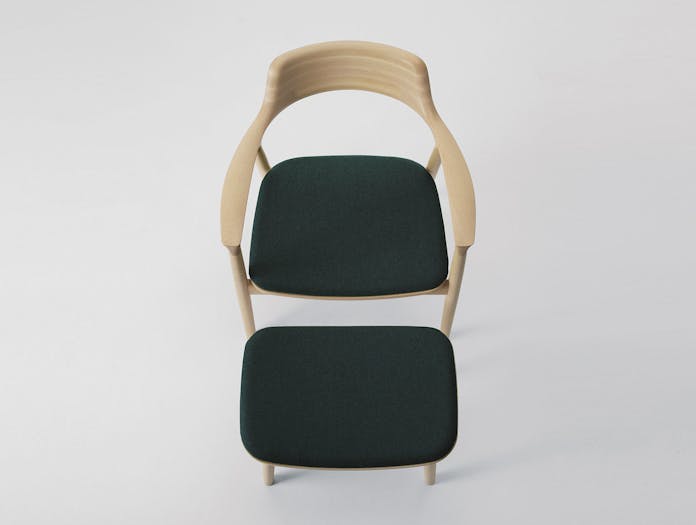 Maruni Hiroshima Lounge Chair Footstool Naoto Fukasawa