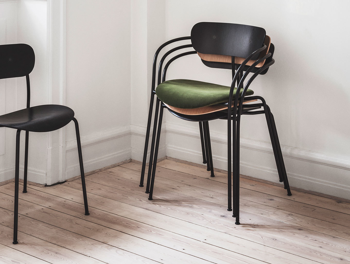 And Tradition Pavilion AV1 Chair AV2 stack Anderssen Voll