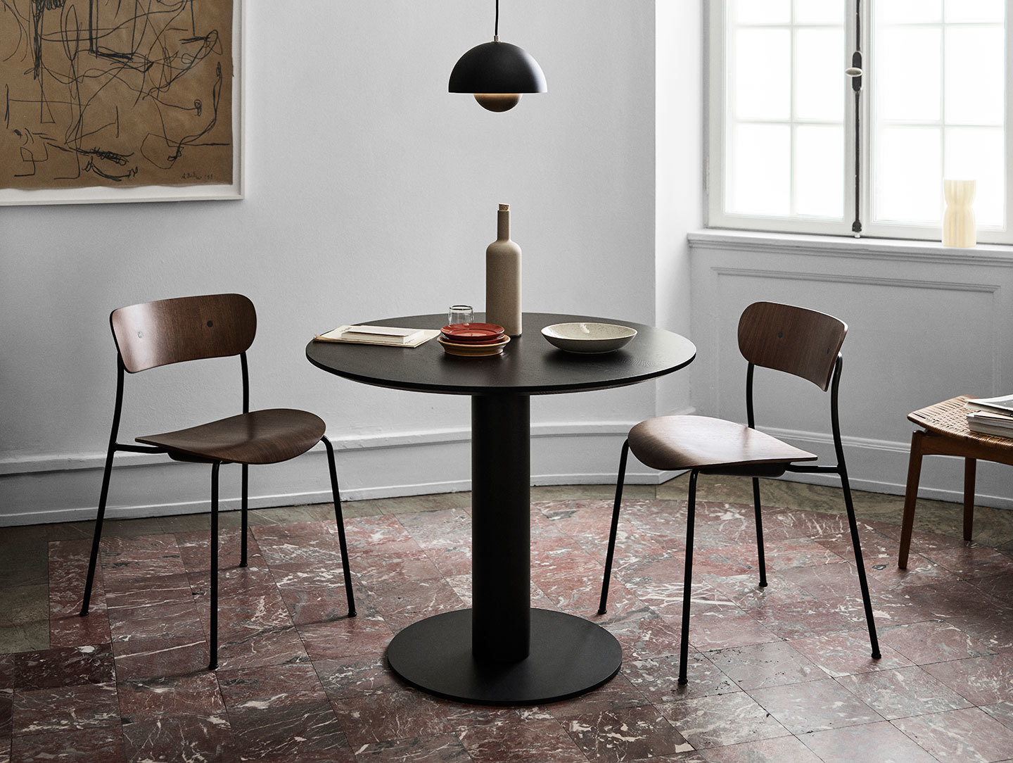 And Tradition Pavilion AV1 Chairs walnut Anderssen Voll