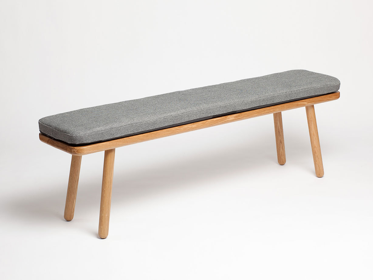 Another Country Bench One Oak with seatpad