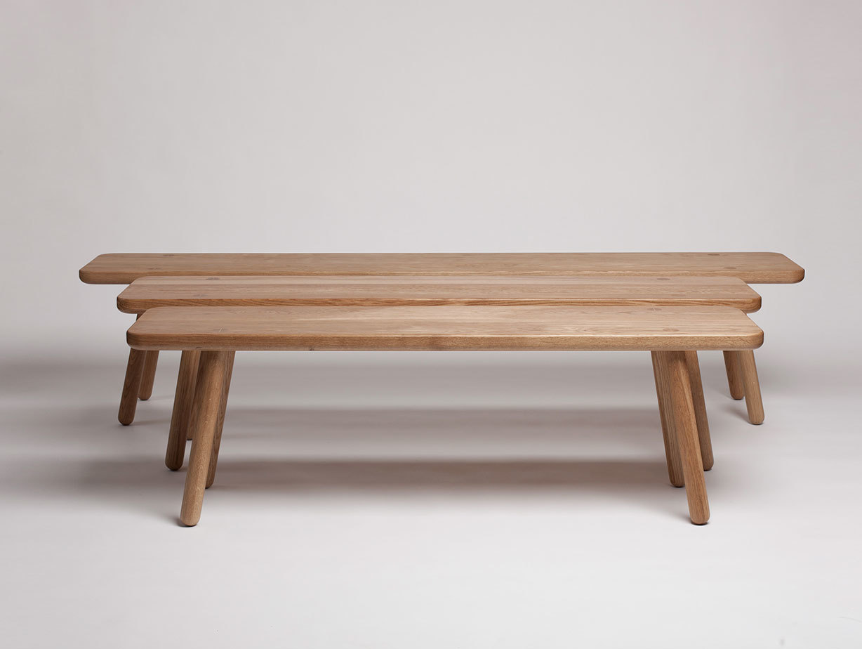 Another Country Bench One Oak x3